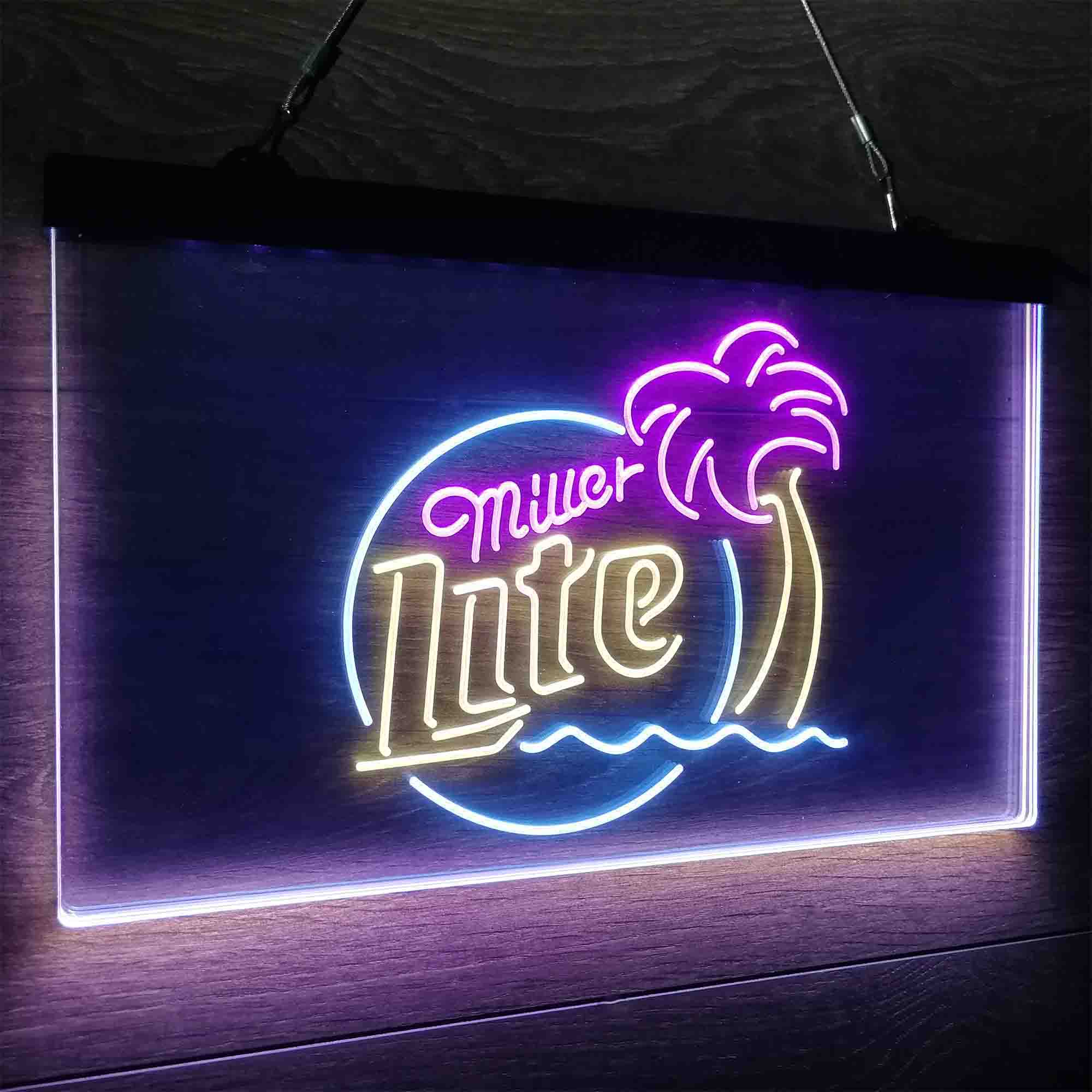 Miller Palm Tree Neon LED Sign 3 Colors