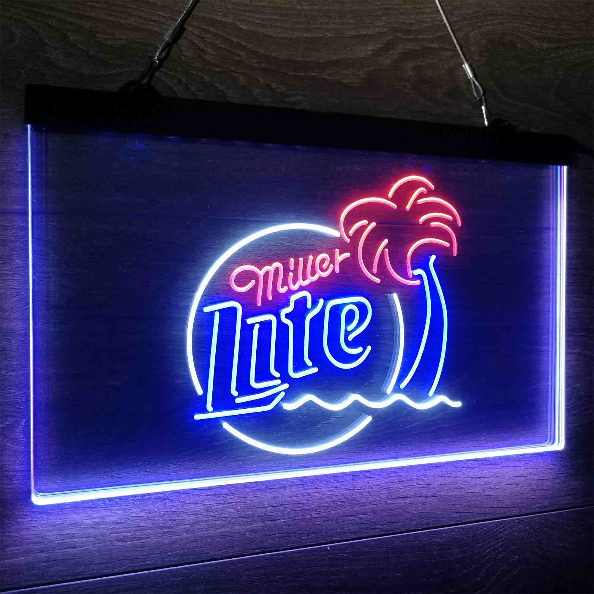 Miller Palm Tree Neon LED Sign 3 Colors