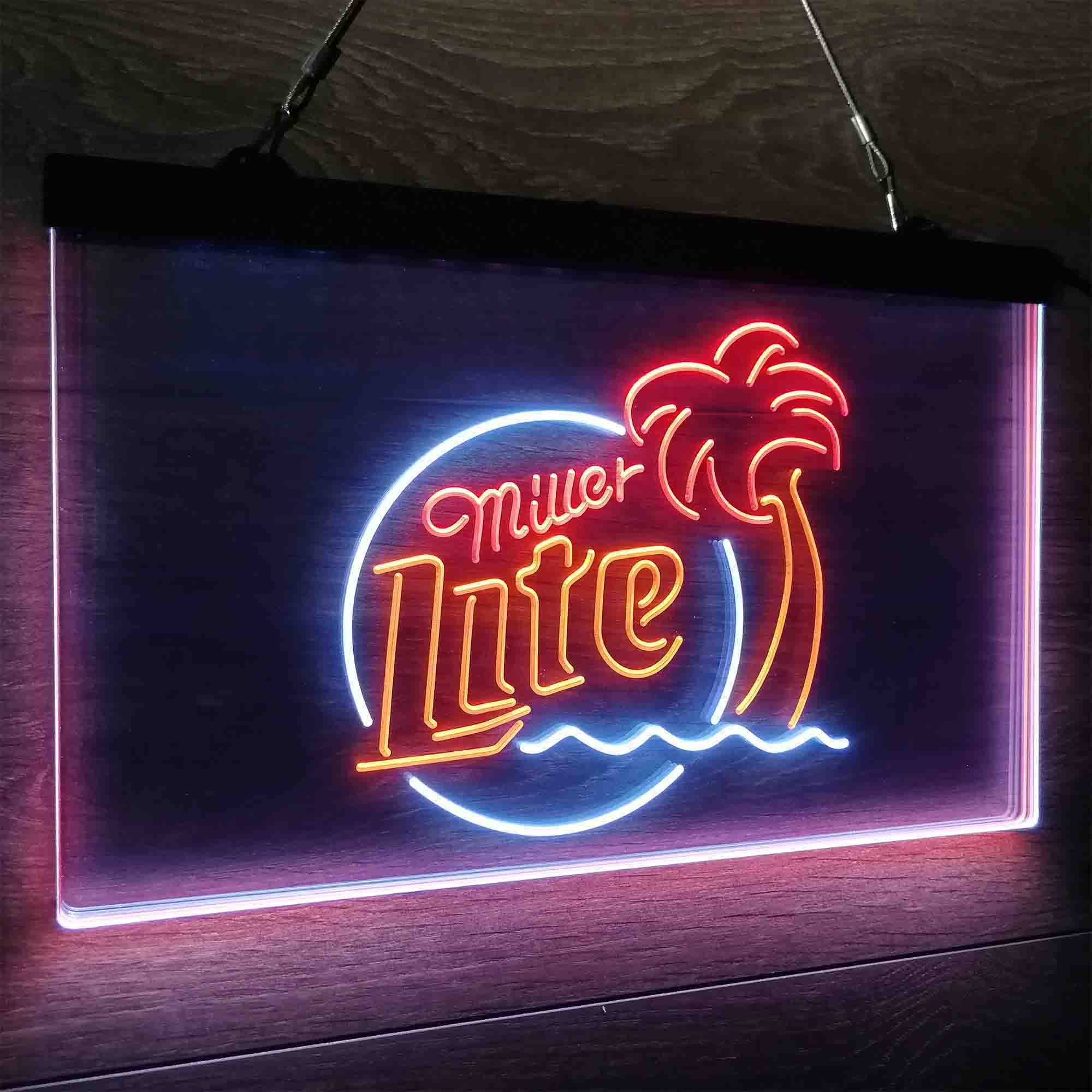 Miller Palm Tree Neon LED Sign 3 Colors