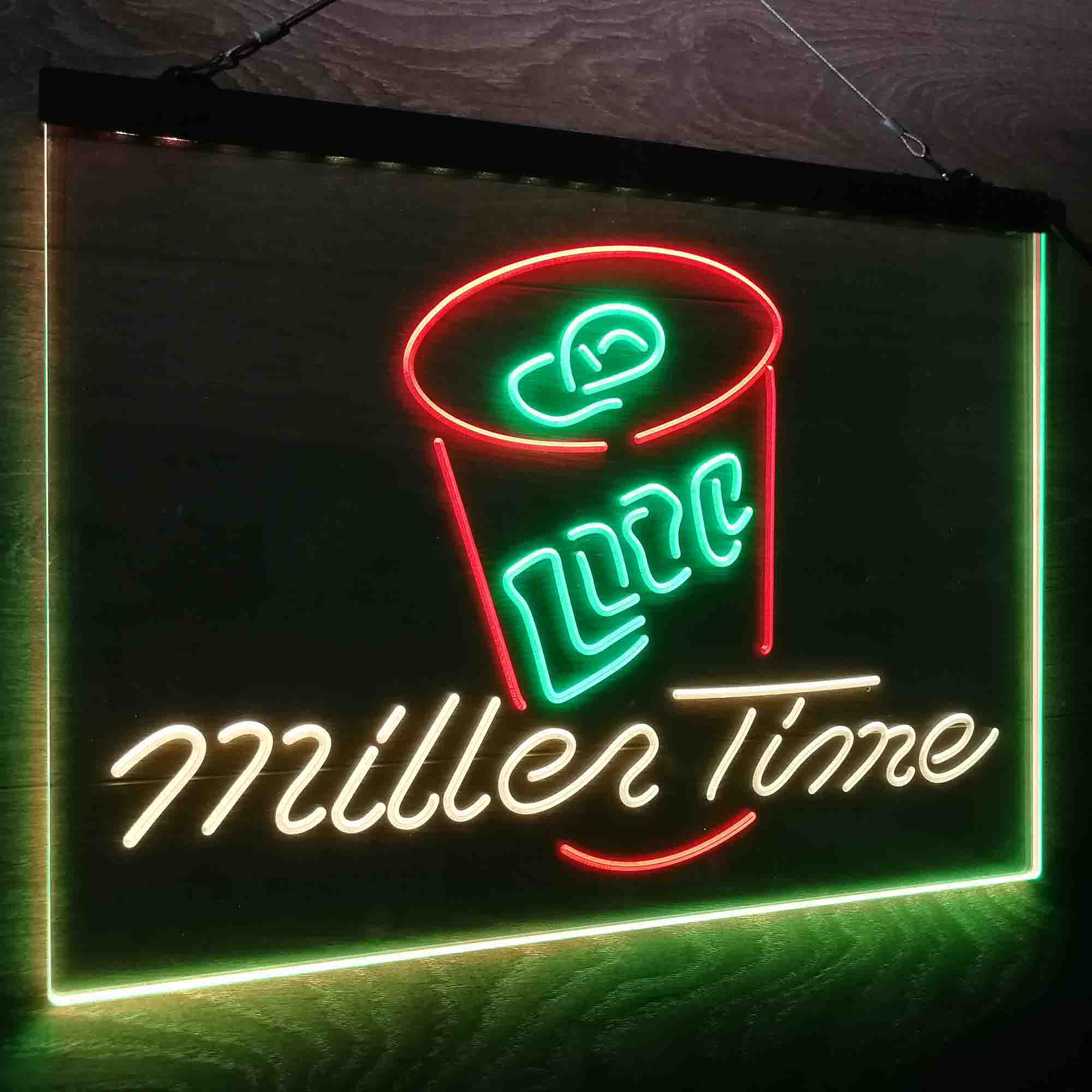 Miller Lite Time Can Neon LED Sign 3 Colors