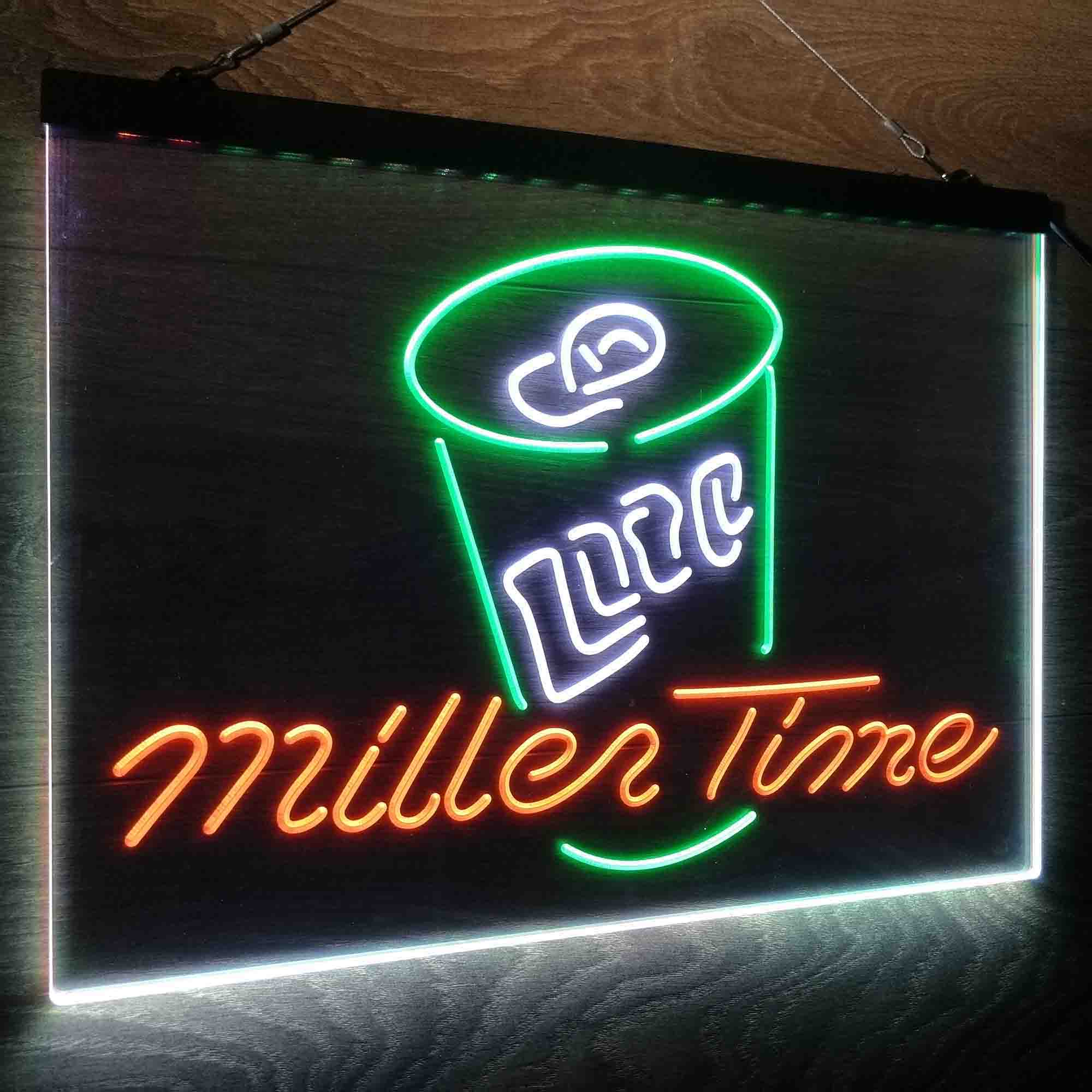 Miller Lite Time Can Neon LED Sign 3 Colors