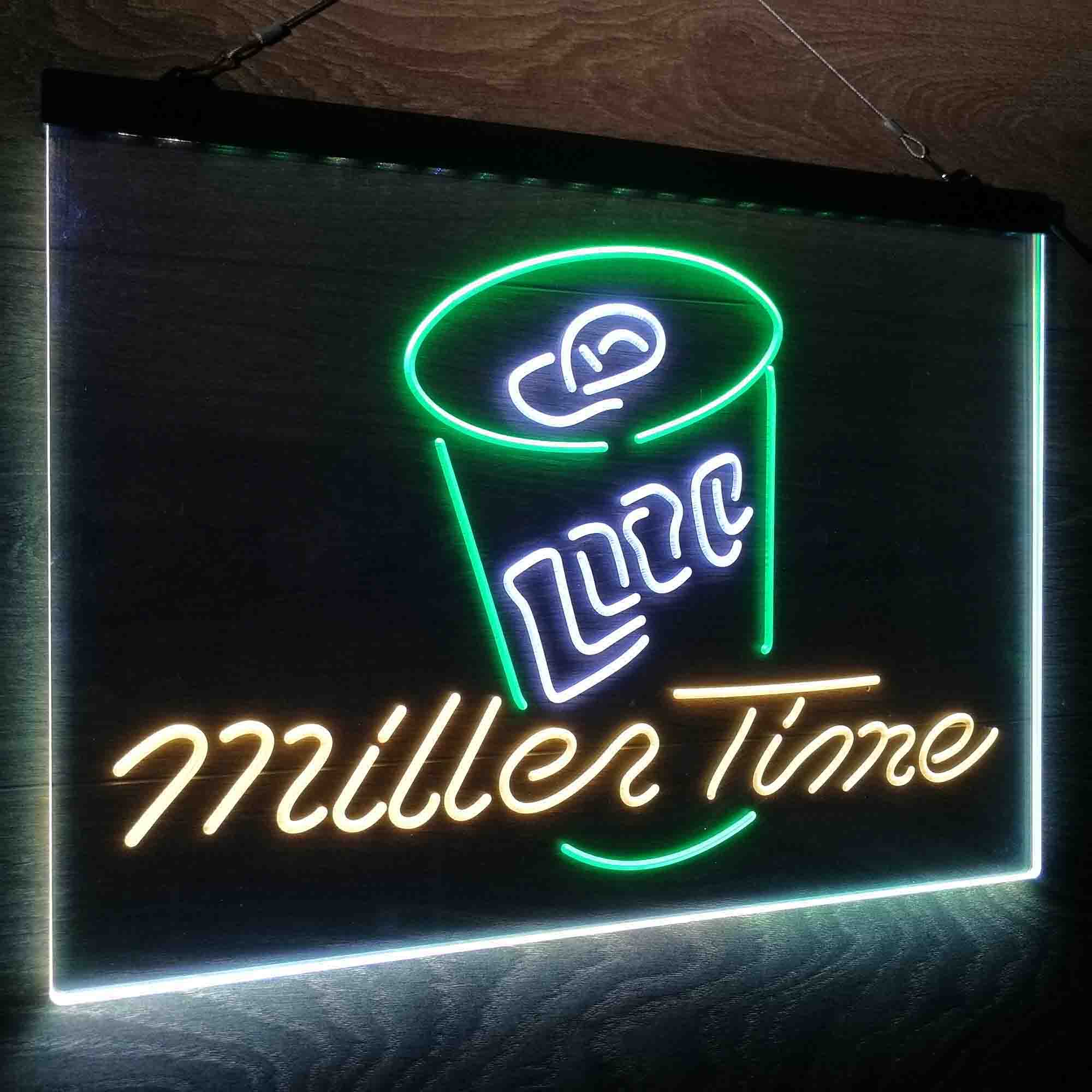 Miller Lite Time Can Neon LED Sign 3 Colors