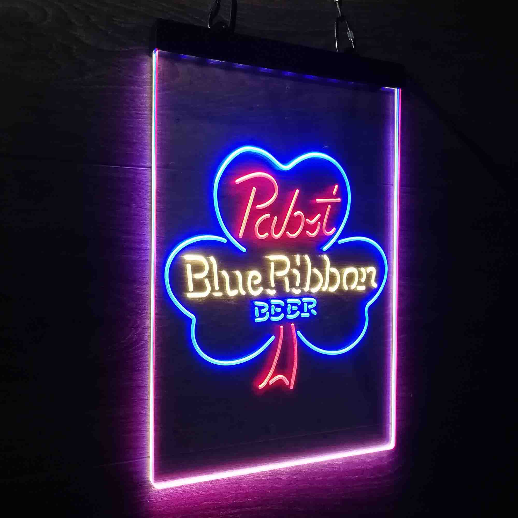 Pabst Blue Ribbon Beer Bar Neon LED Sign 3 Colors