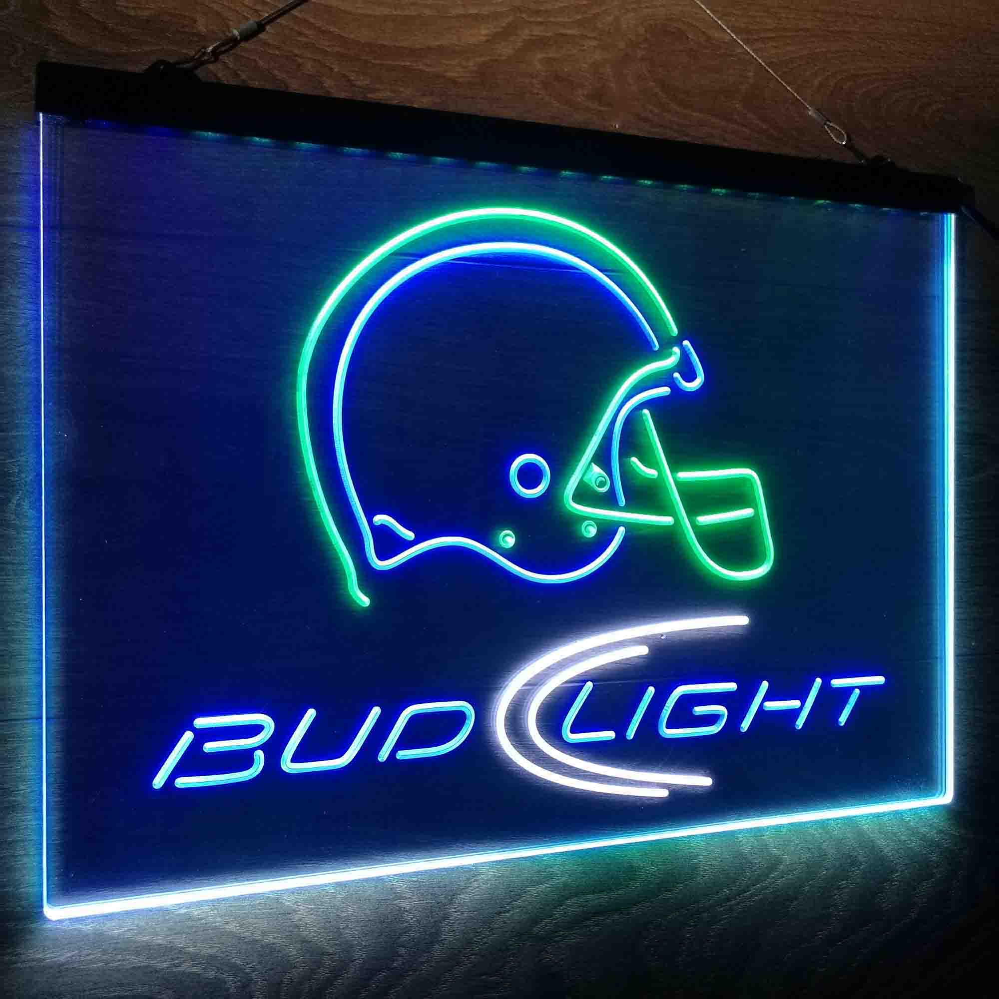 Bud Light Helmet Club Neon LED Sign 3 Colors