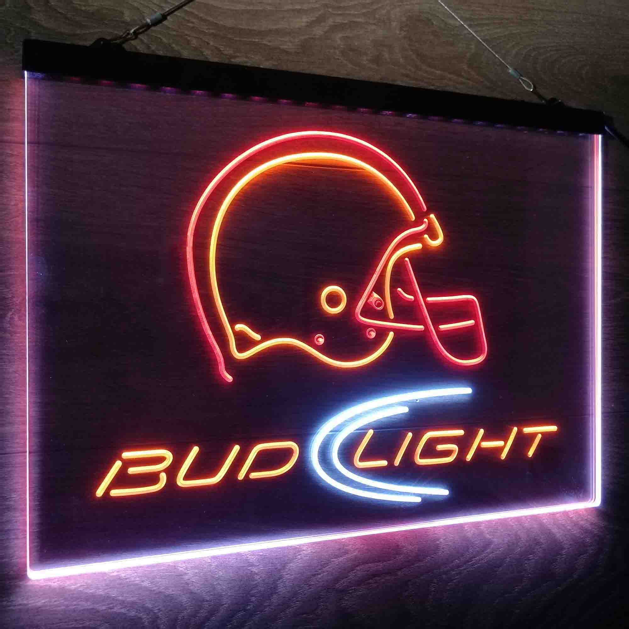 Bud Light Helmet Club Neon LED Sign 3 Colors