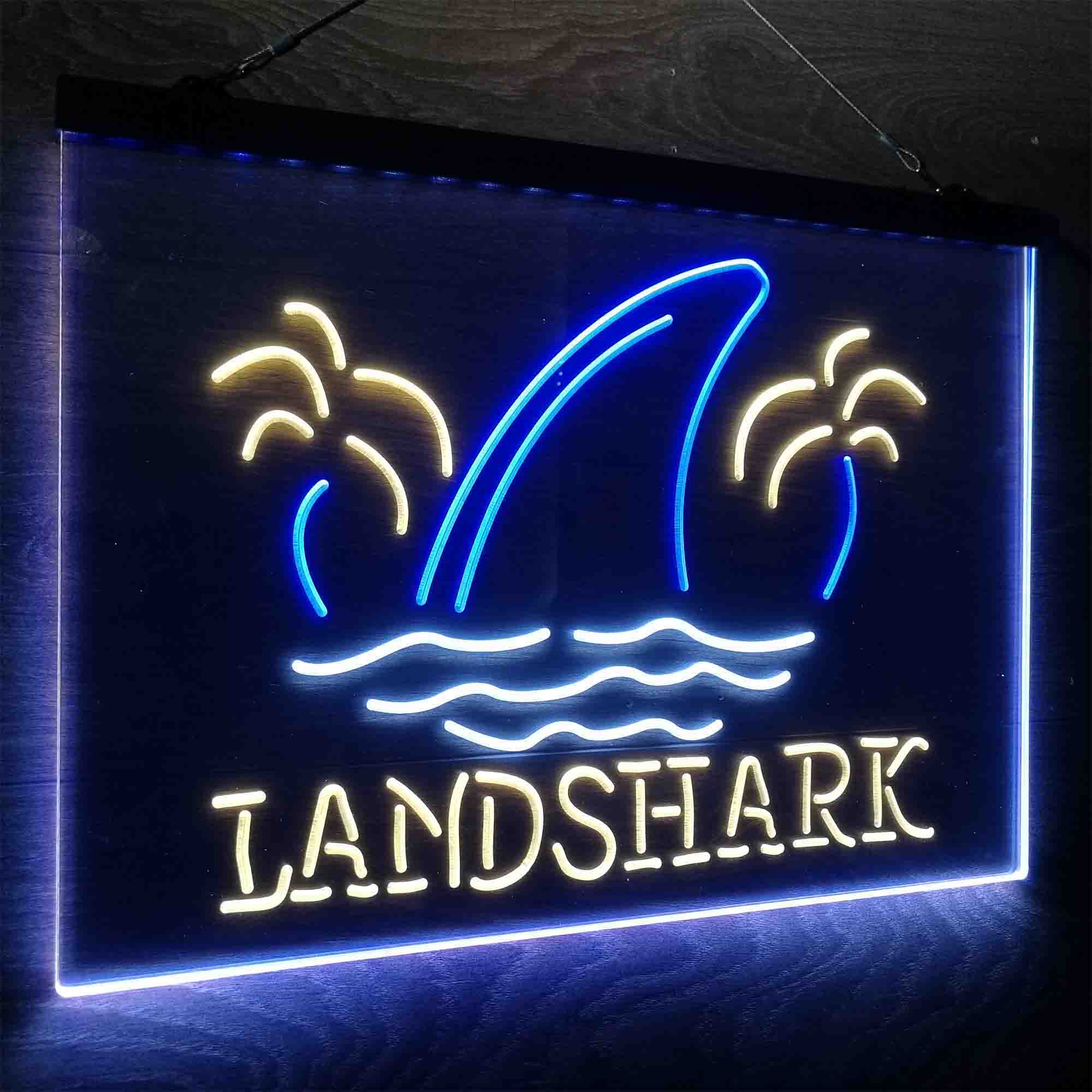 Landshark Palm Tree Island Neon LED Sign 3 Colors