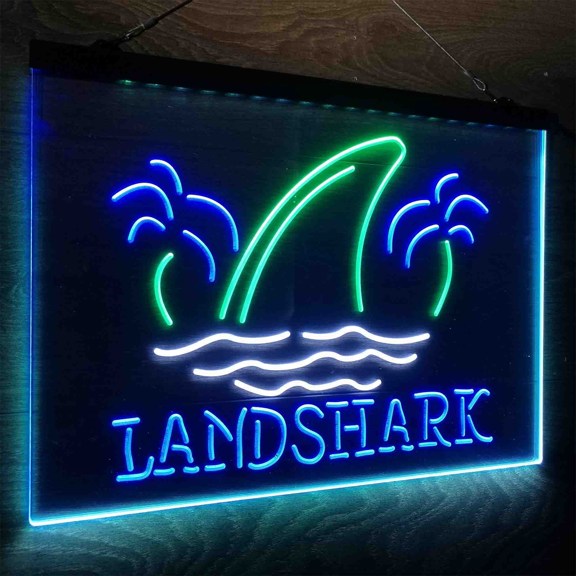 Landshark Palm Tree Island Neon LED Sign 3 Colors