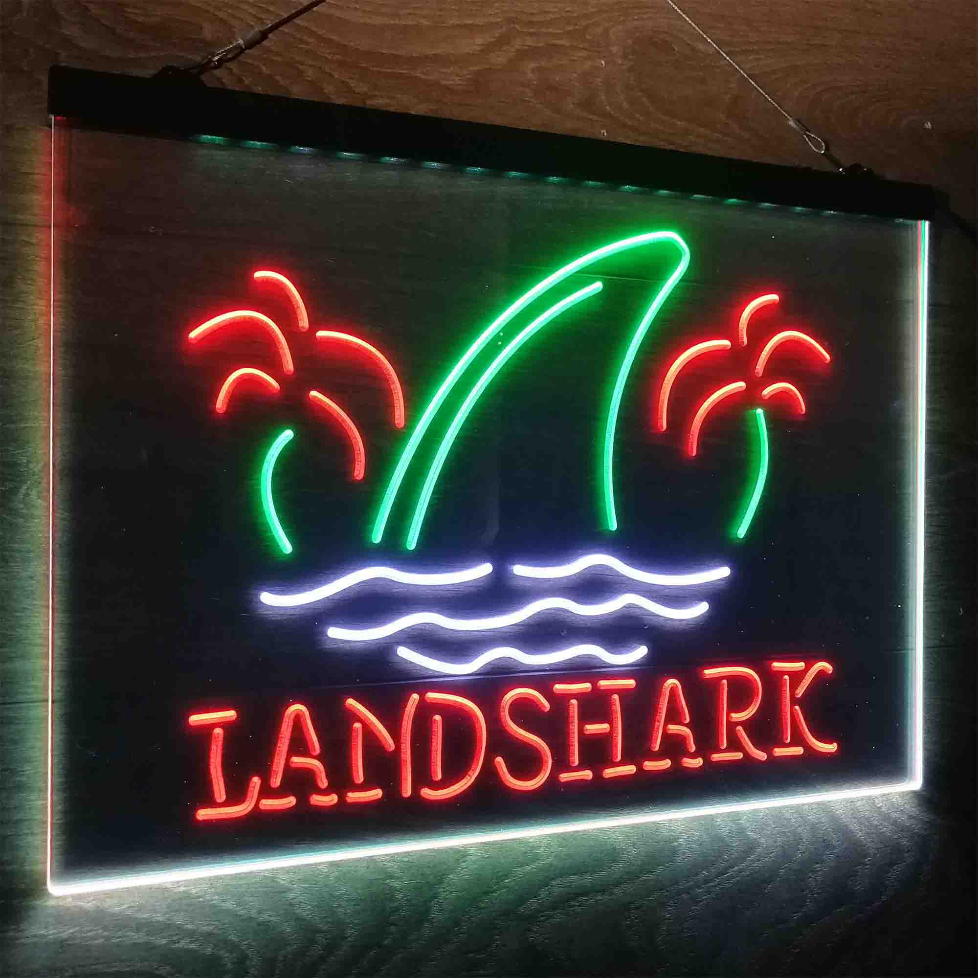 Landshark Palm Tree Island Neon LED Sign 3 Colors