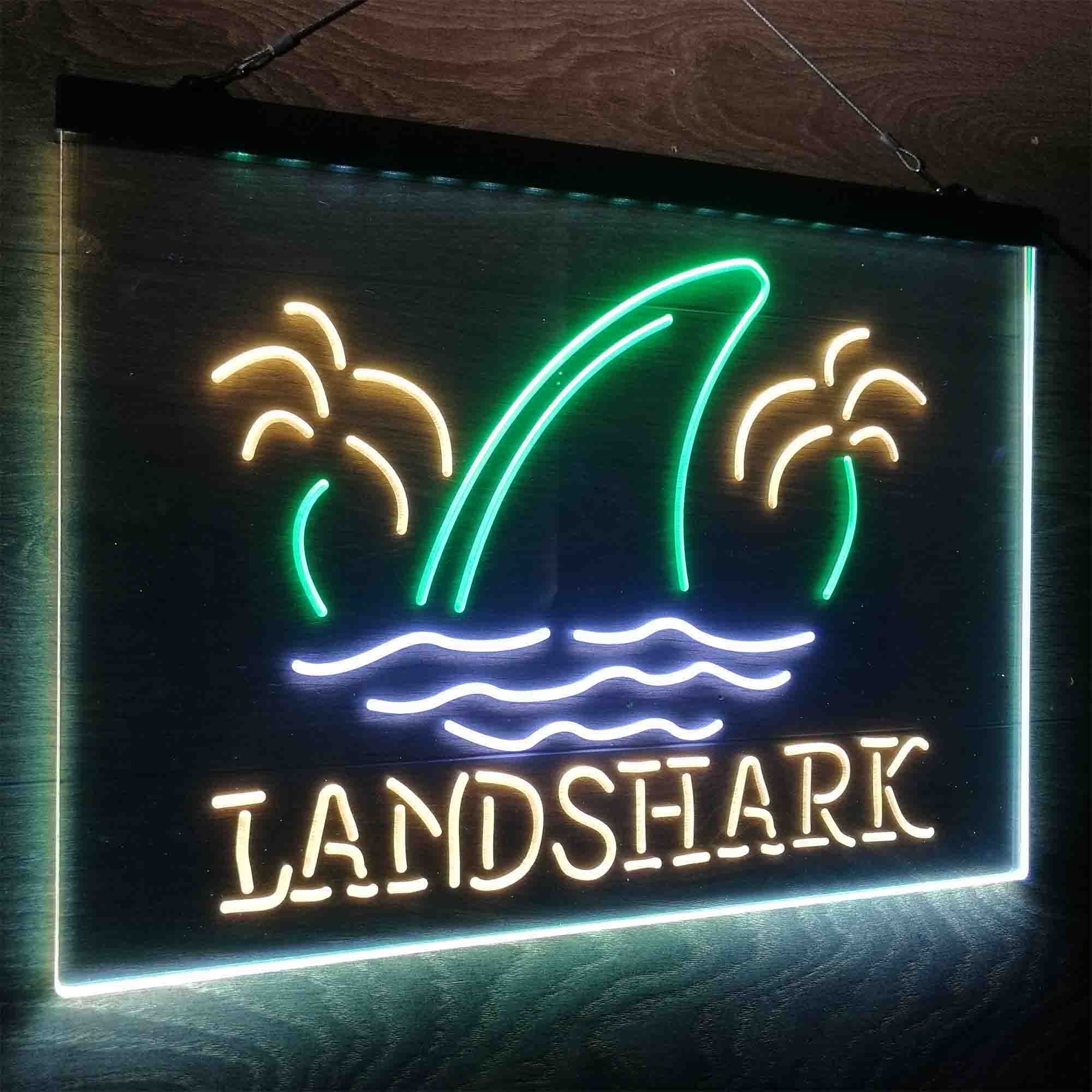 Landshark Palm Tree Island Neon LED Sign 3 Colors