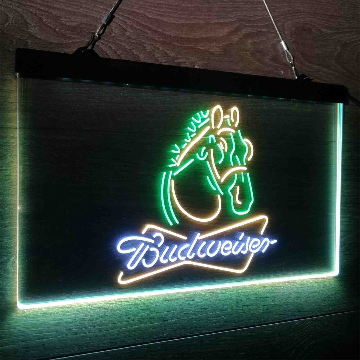 Budweiser Clydesdale Horse Head Neon LED Sign For Sale | LEDLABCAVE