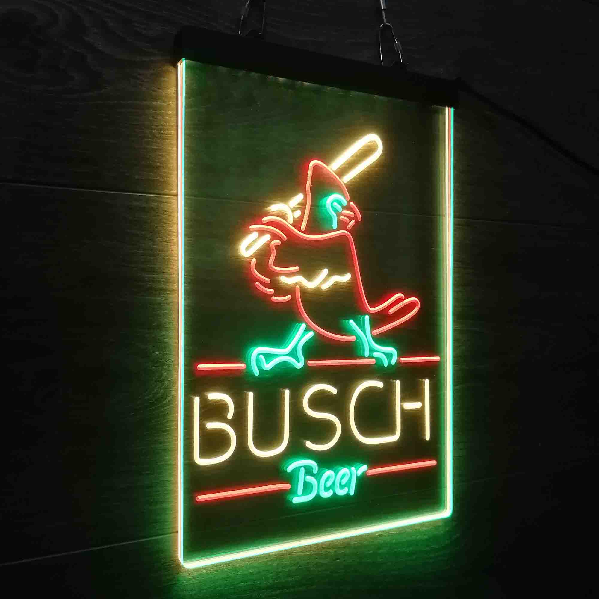 Busch Light Baseball Bird Neon LED Sign 3 Colors