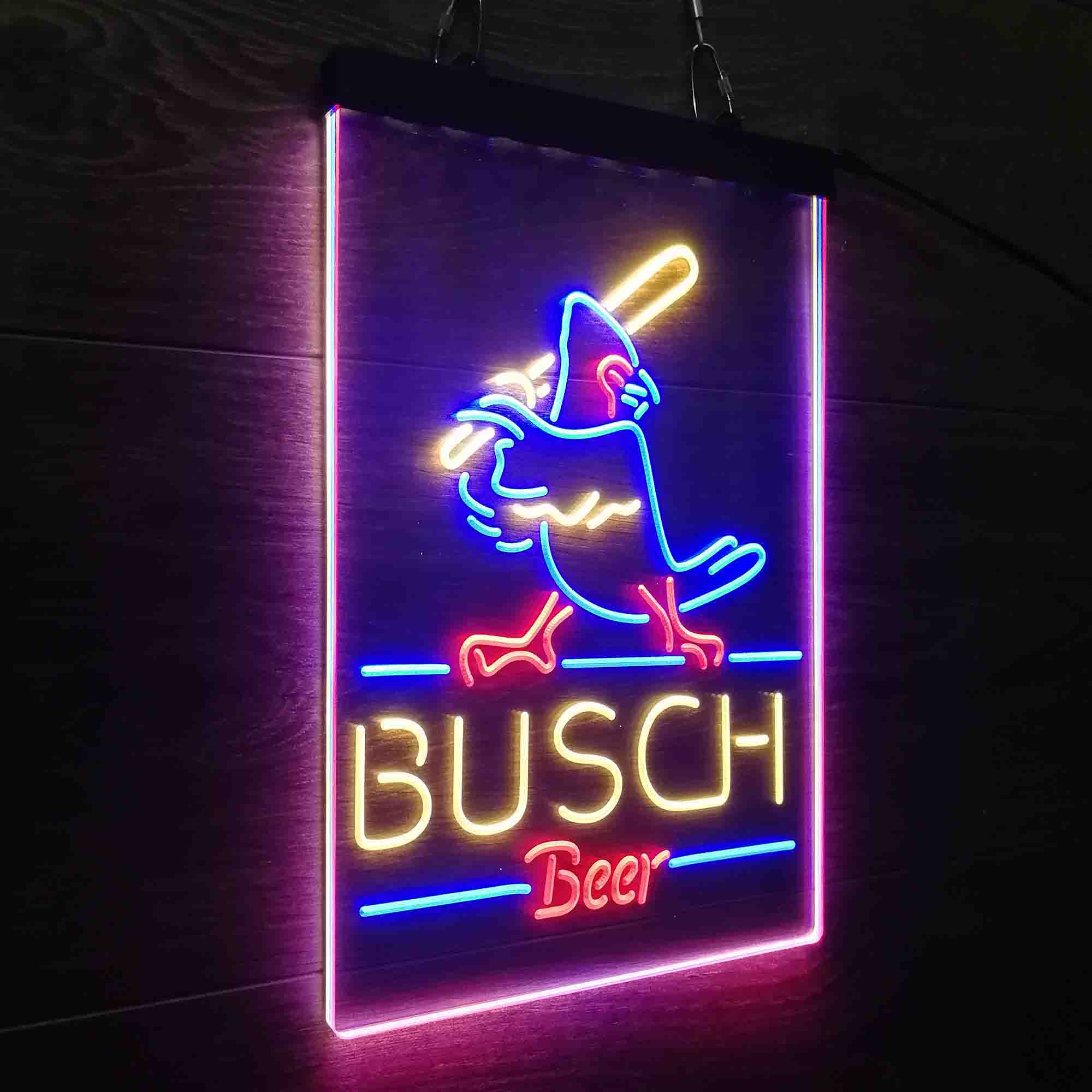 Busch Light Baseball Bird Neon LED Sign 3 Colors