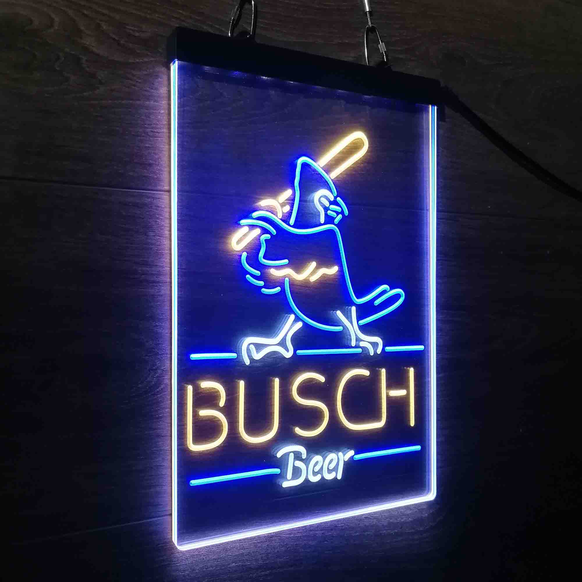 Busch Light Baseball Bird Neon LED Sign 3 Colors