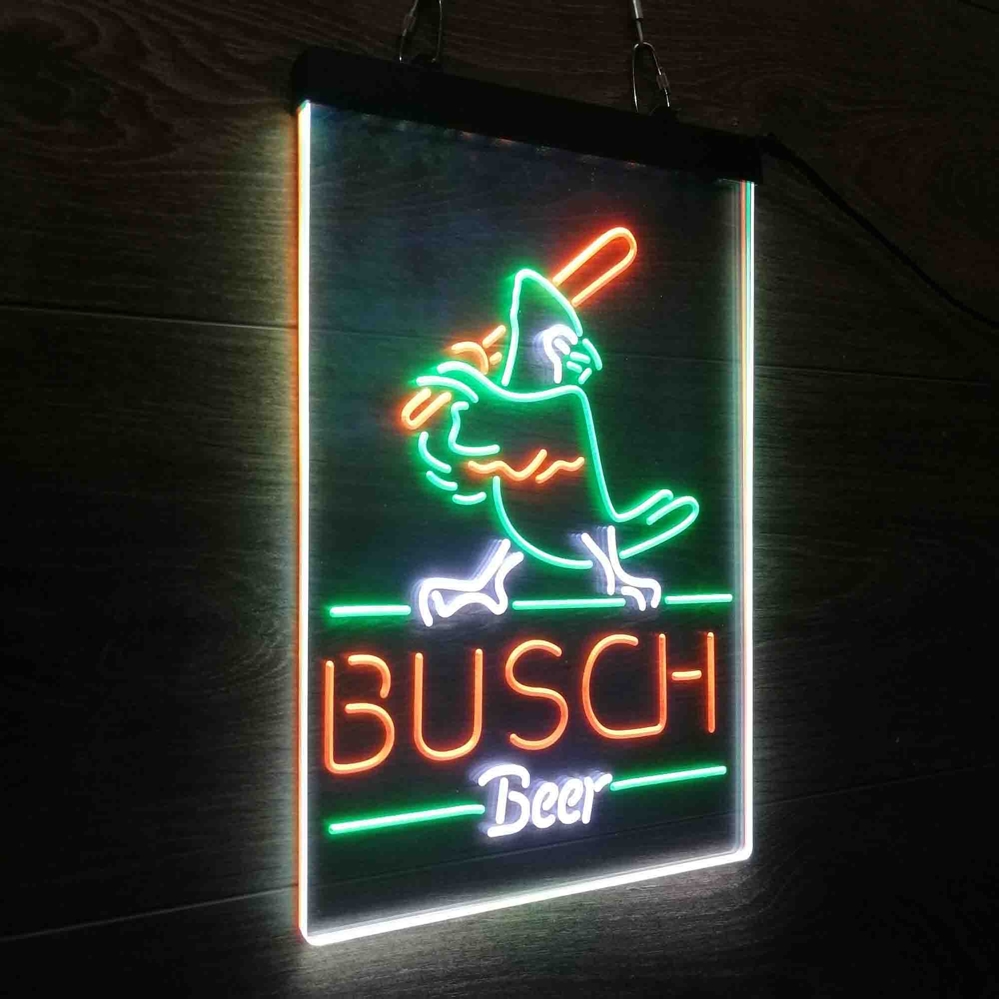 Busch Light Baseball Bird Neon LED Sign 3 Colors