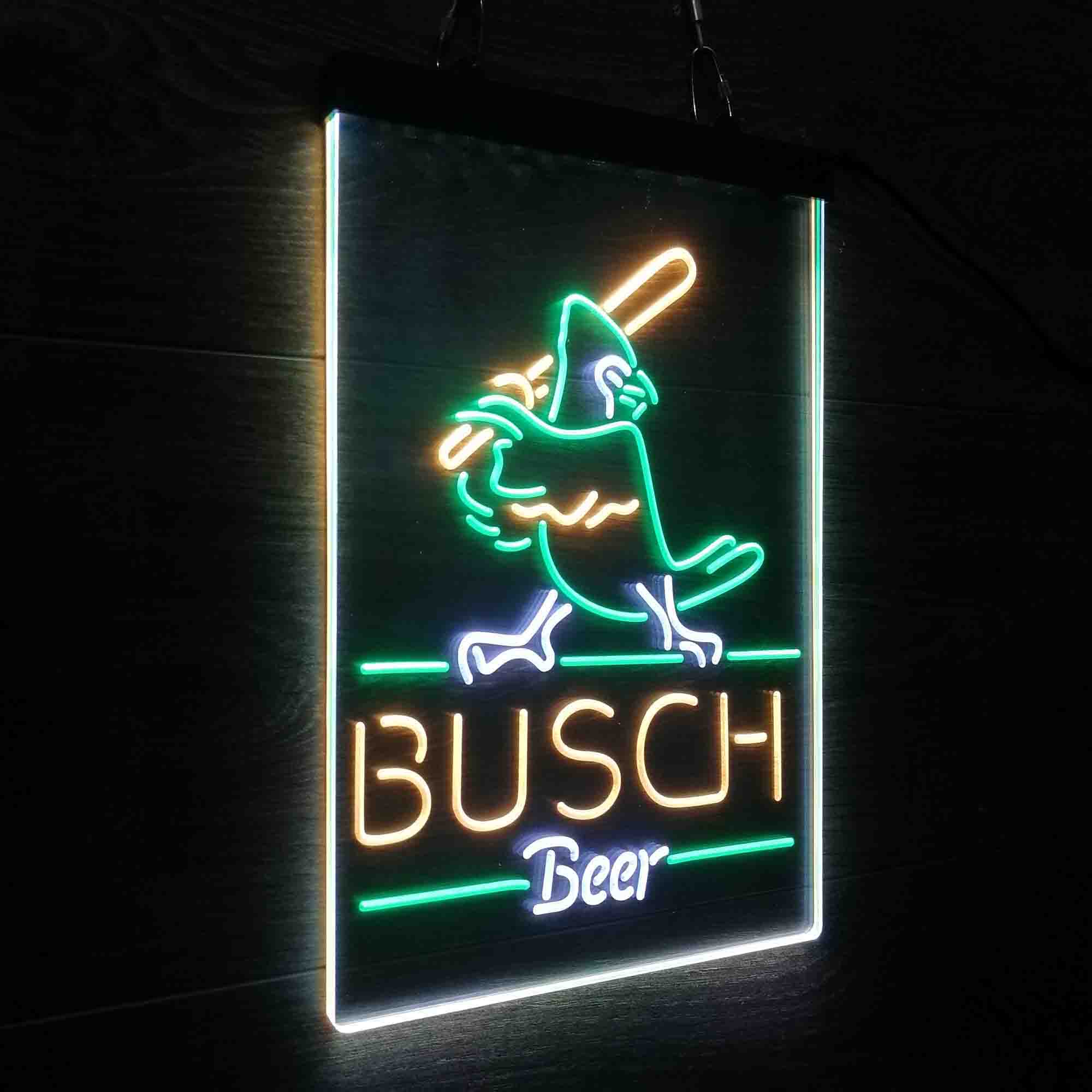 Busch Light Baseball Bird Neon LED Sign 3 Colors