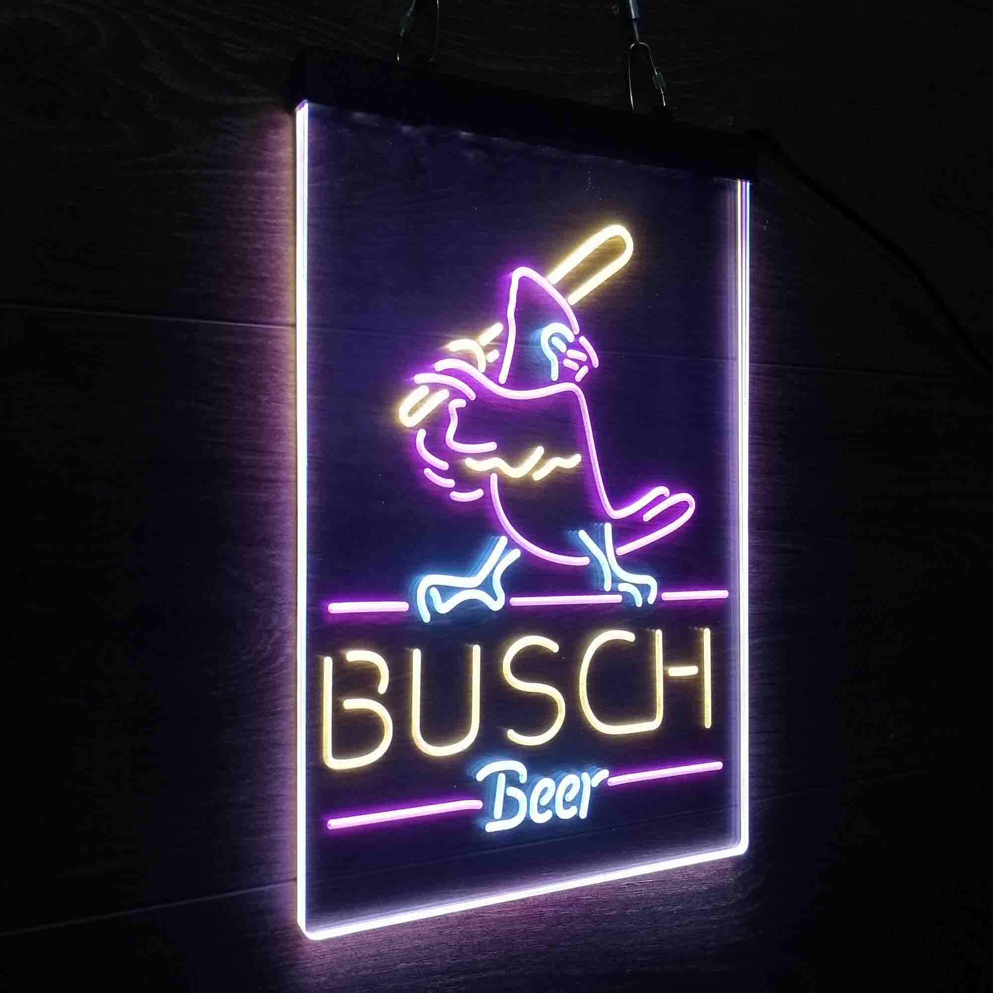 Busch Light Baseball Bird Neon LED Sign 3 Colors