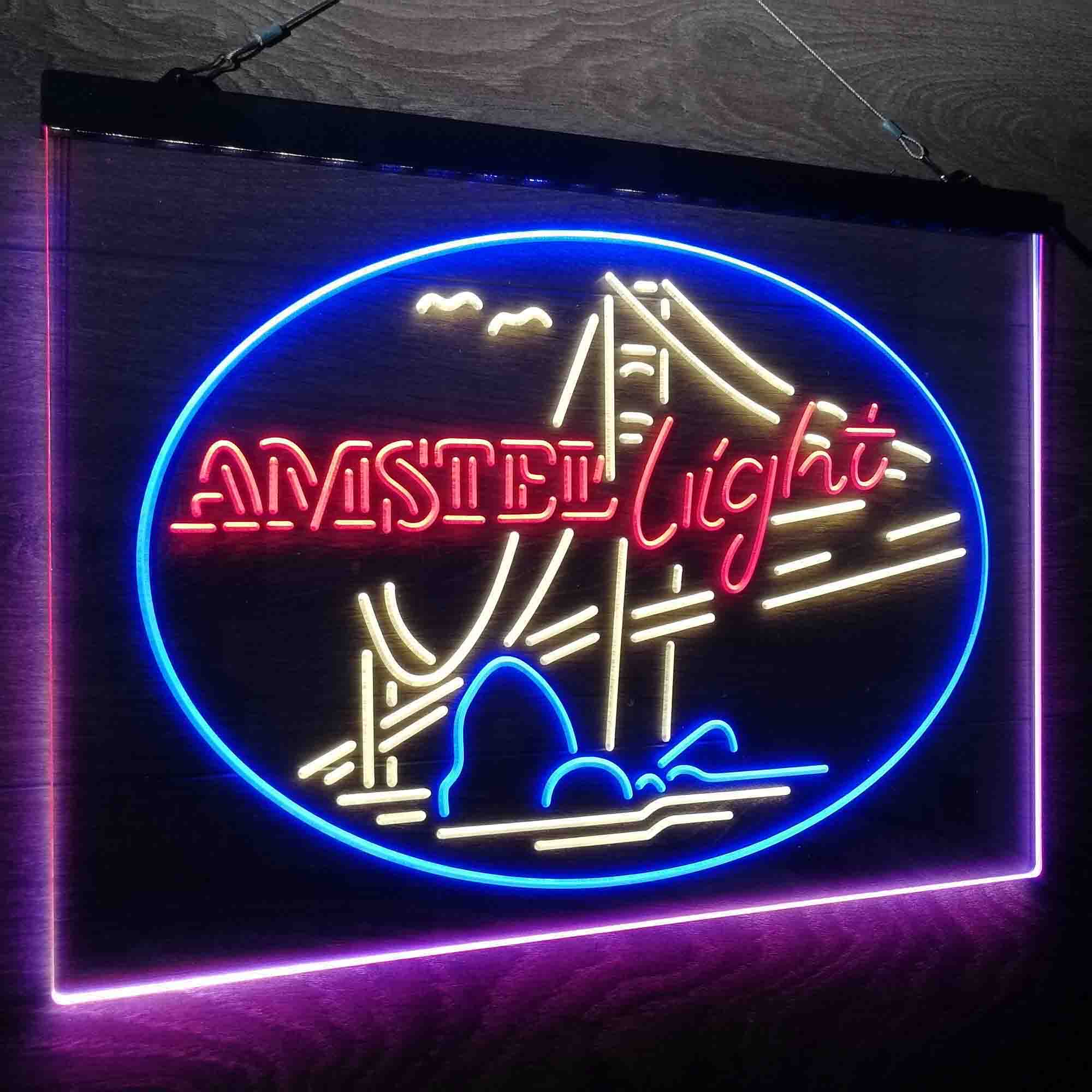 Amstel Light Bridge Beer Bar Neon LED Sign 3 Colors