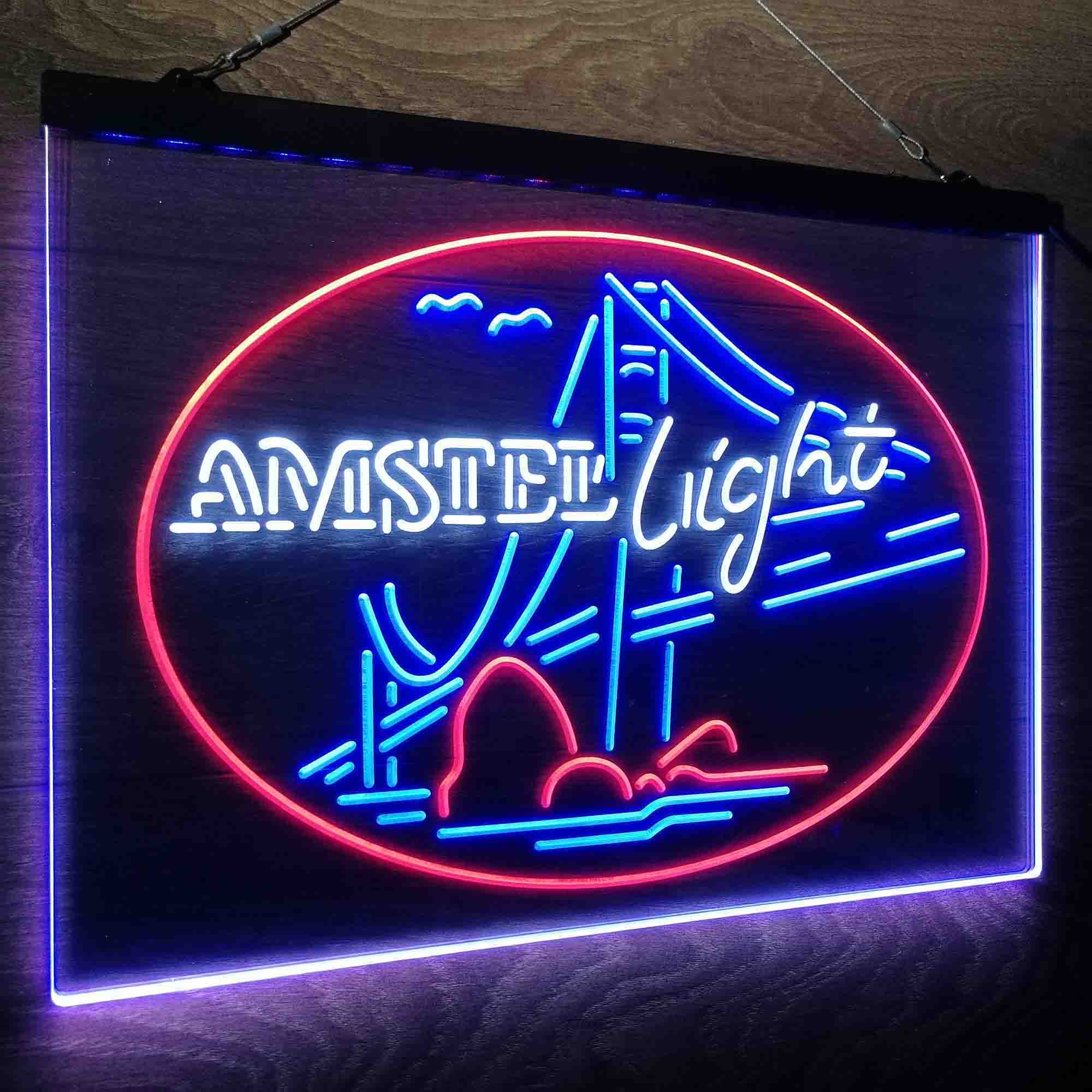 Amstel Light Bridge Beer Bar Neon LED Sign 3 Colors