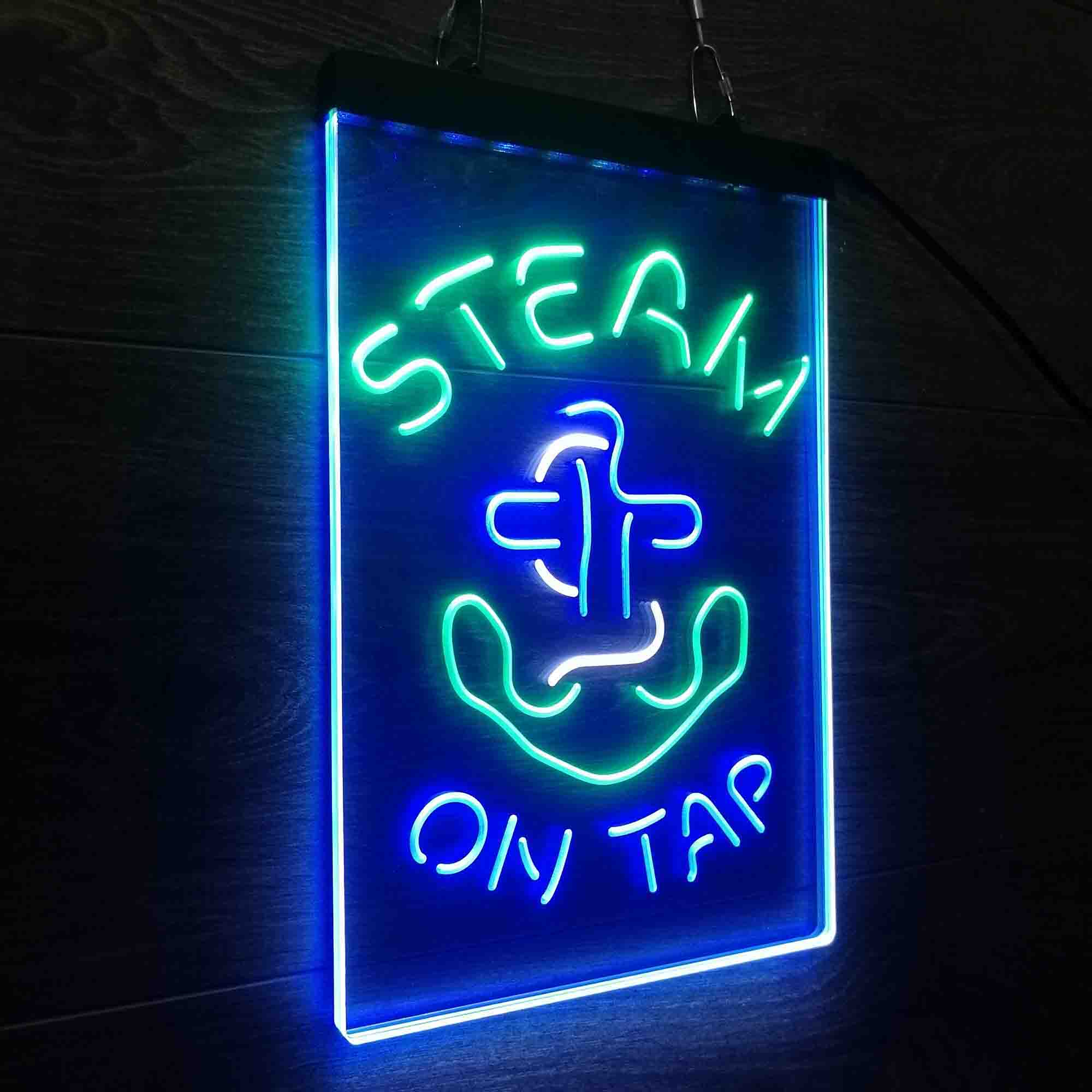 Anchor Steam Beer On Tap Bar Neon LED Sign 3 Colors