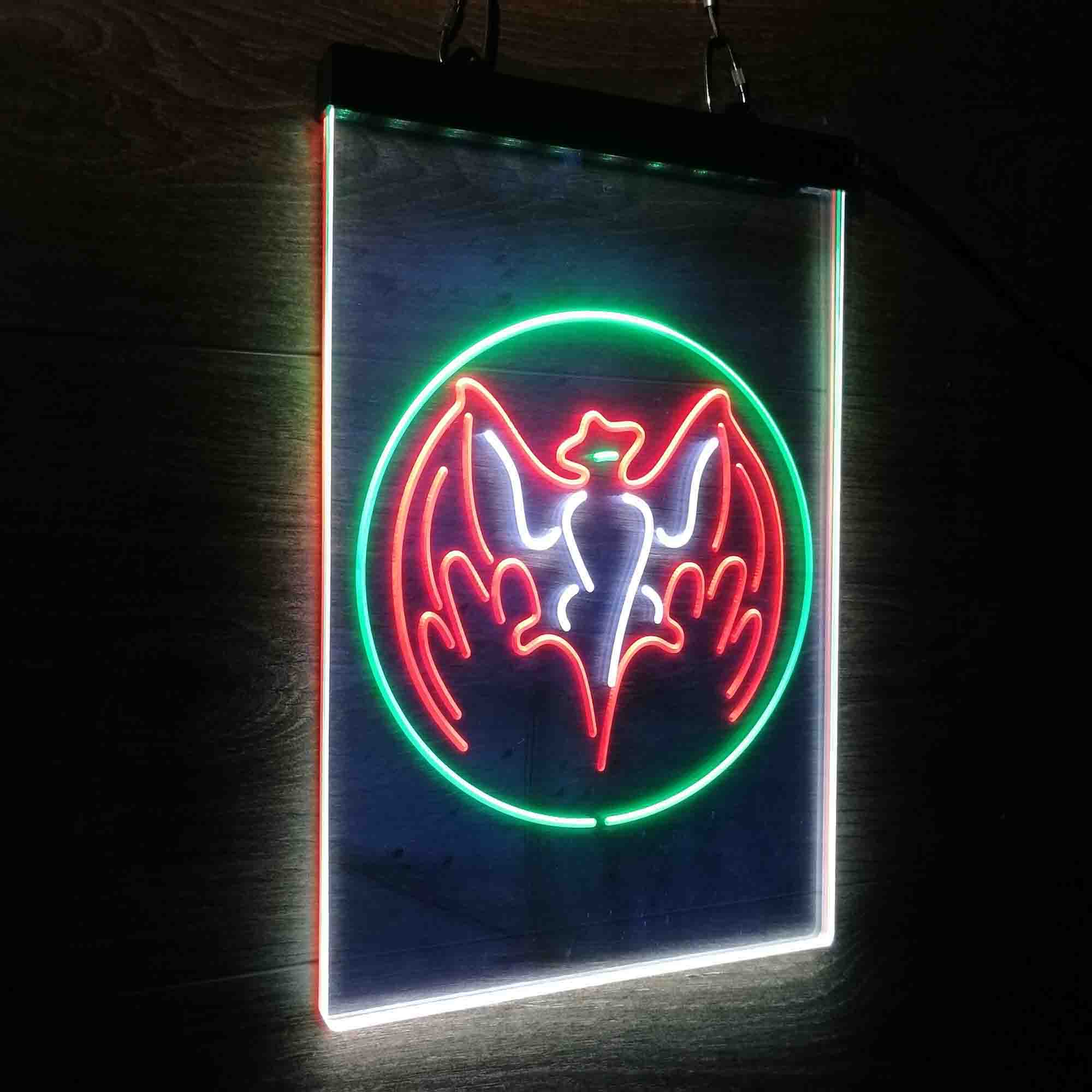 Bacardi Bat Beer Bar Neon LED Sign 3 Colors