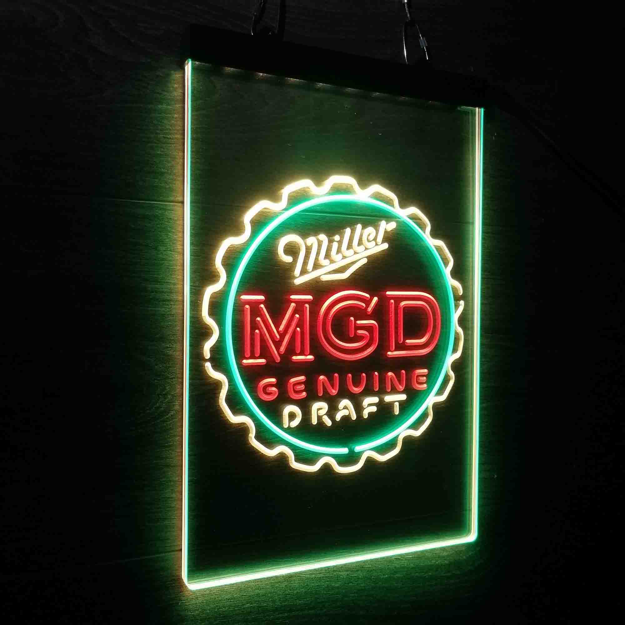 Miller Genuine Draft MGD Neon LED Sign 3 Colors