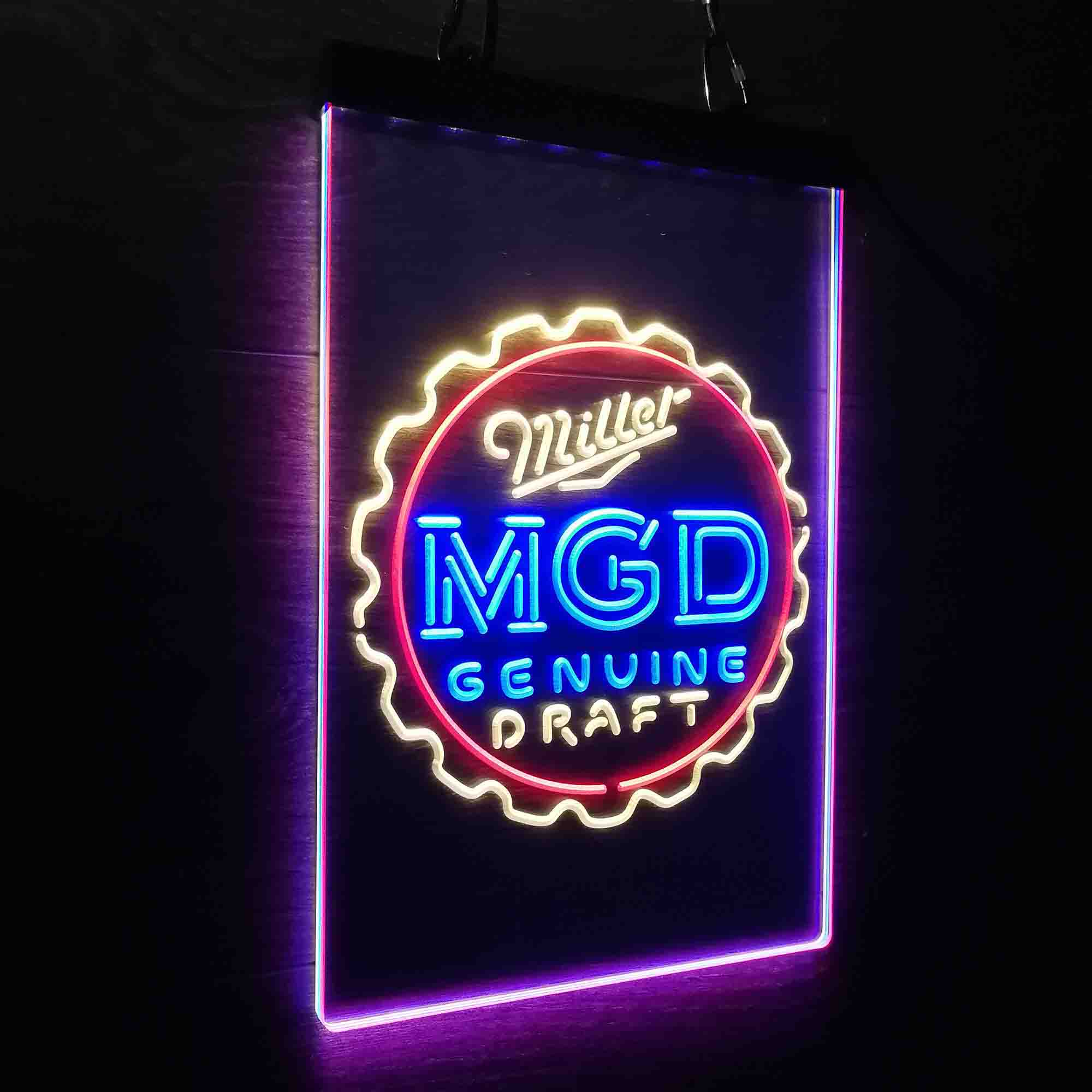 Miller Genuine Draft MGD Neon LED Sign 3 Colors