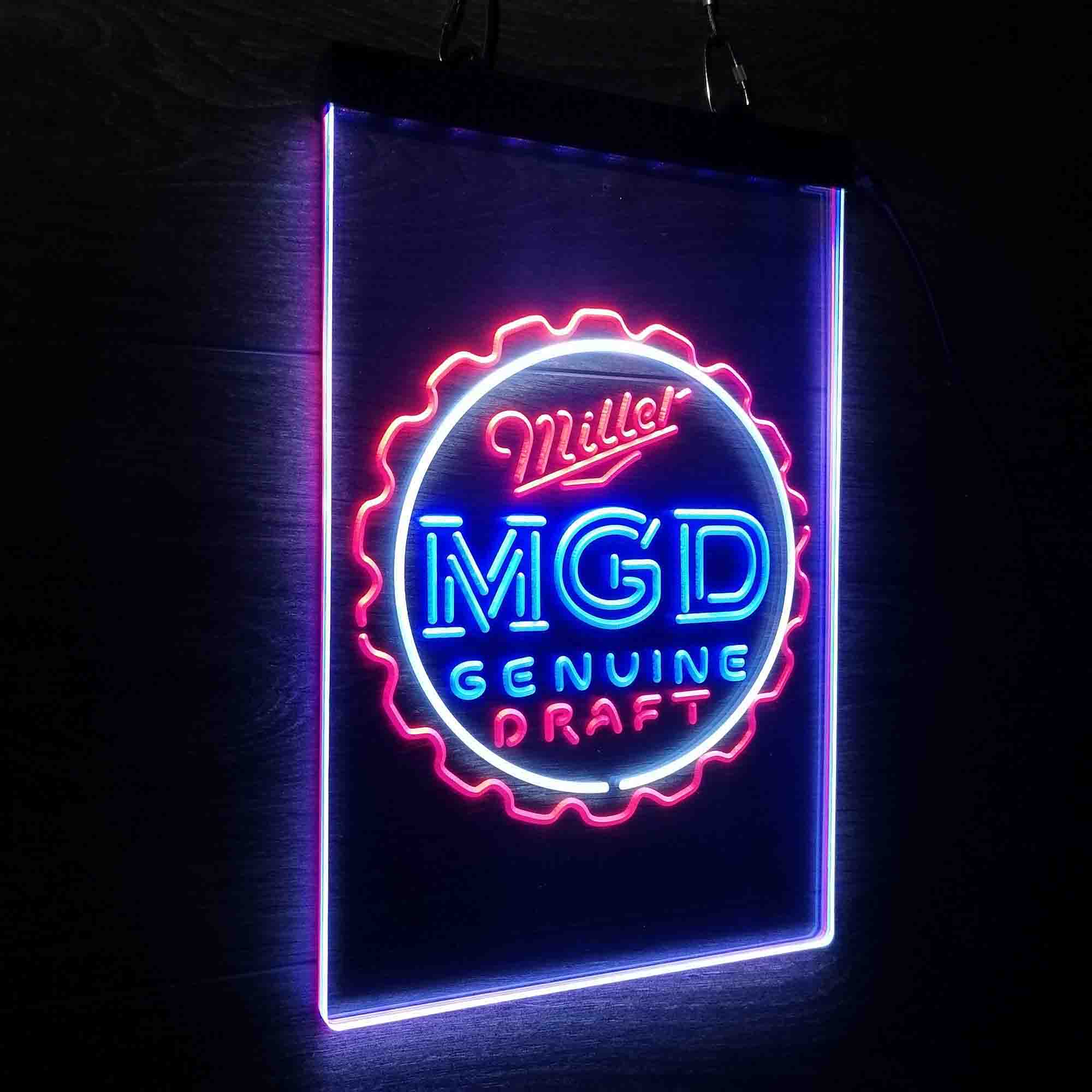 Miller Genuine Draft MGD Neon LED Sign 3 Colors