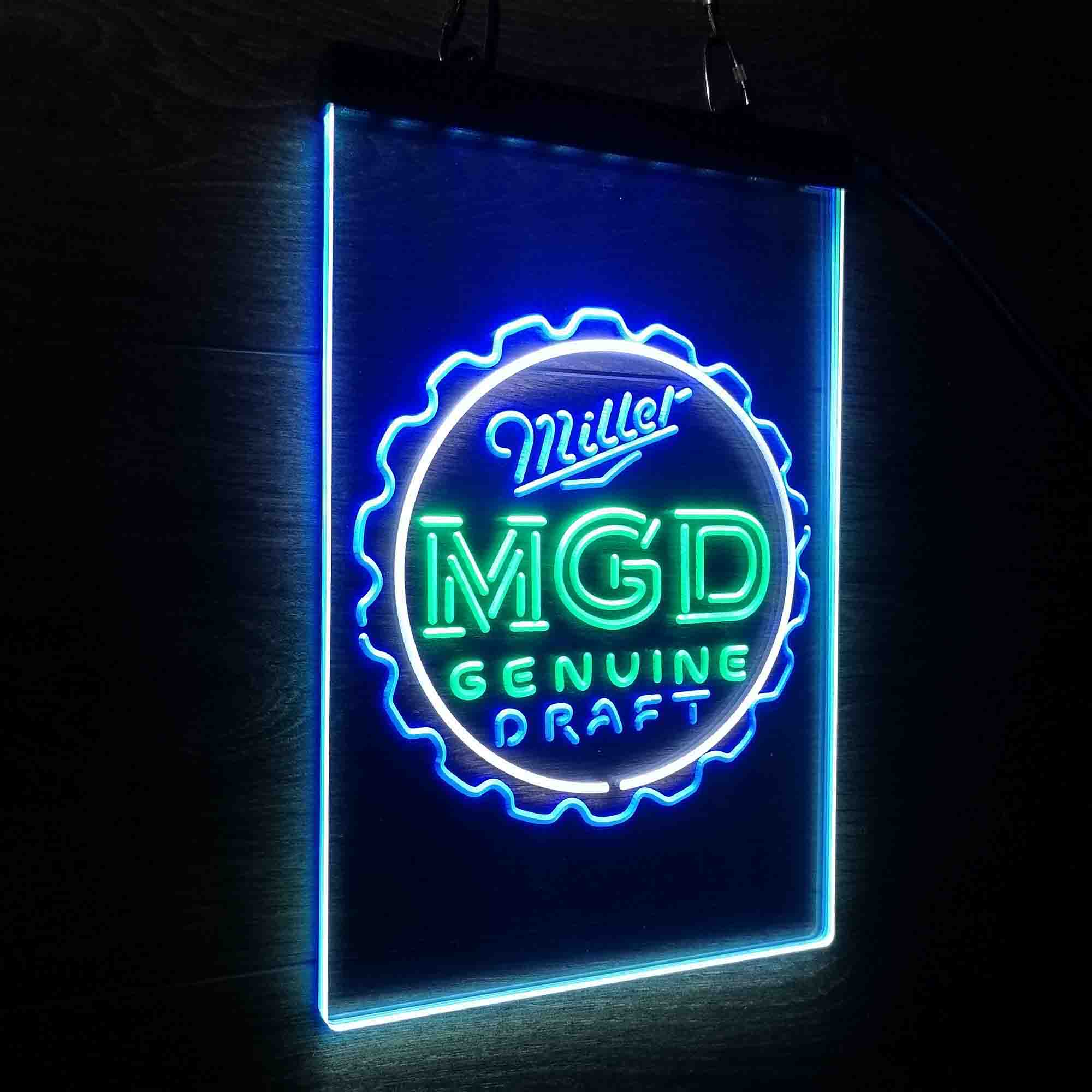 Miller Genuine Draft MGD Neon LED Sign 3 Colors