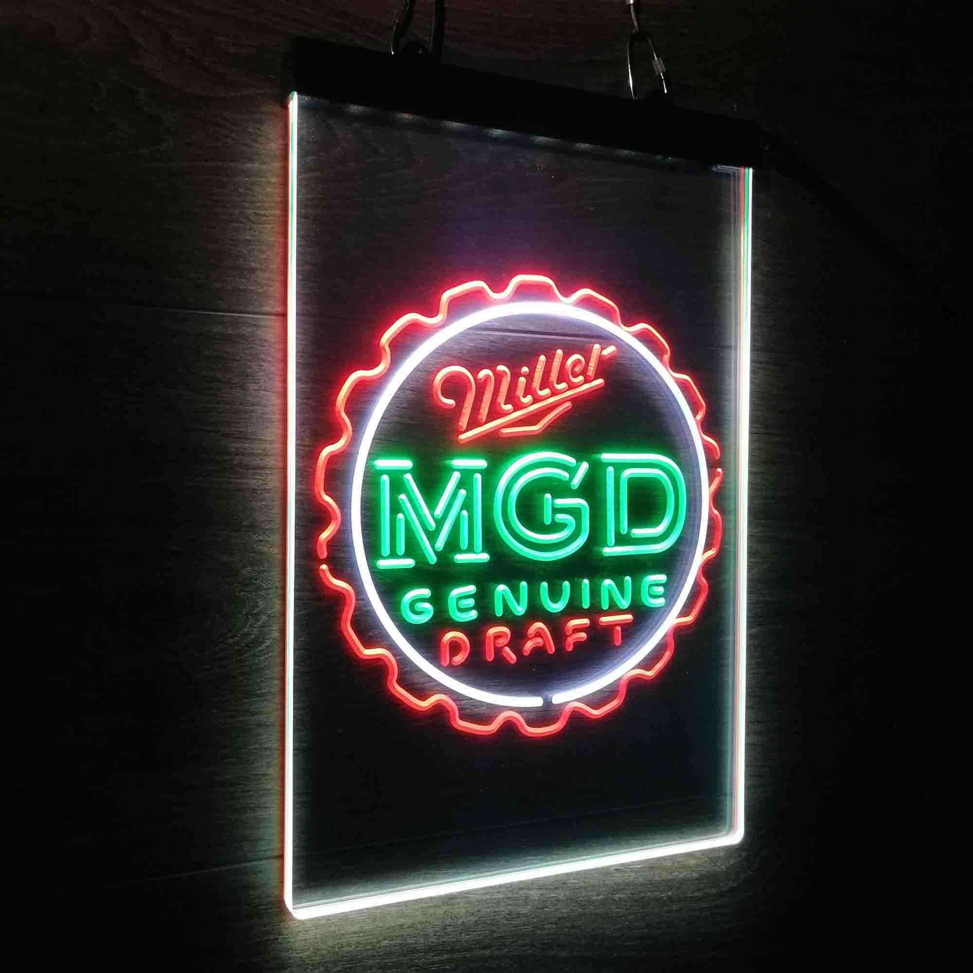 Miller Genuine Draft MGD Neon LED Sign 3 Colors