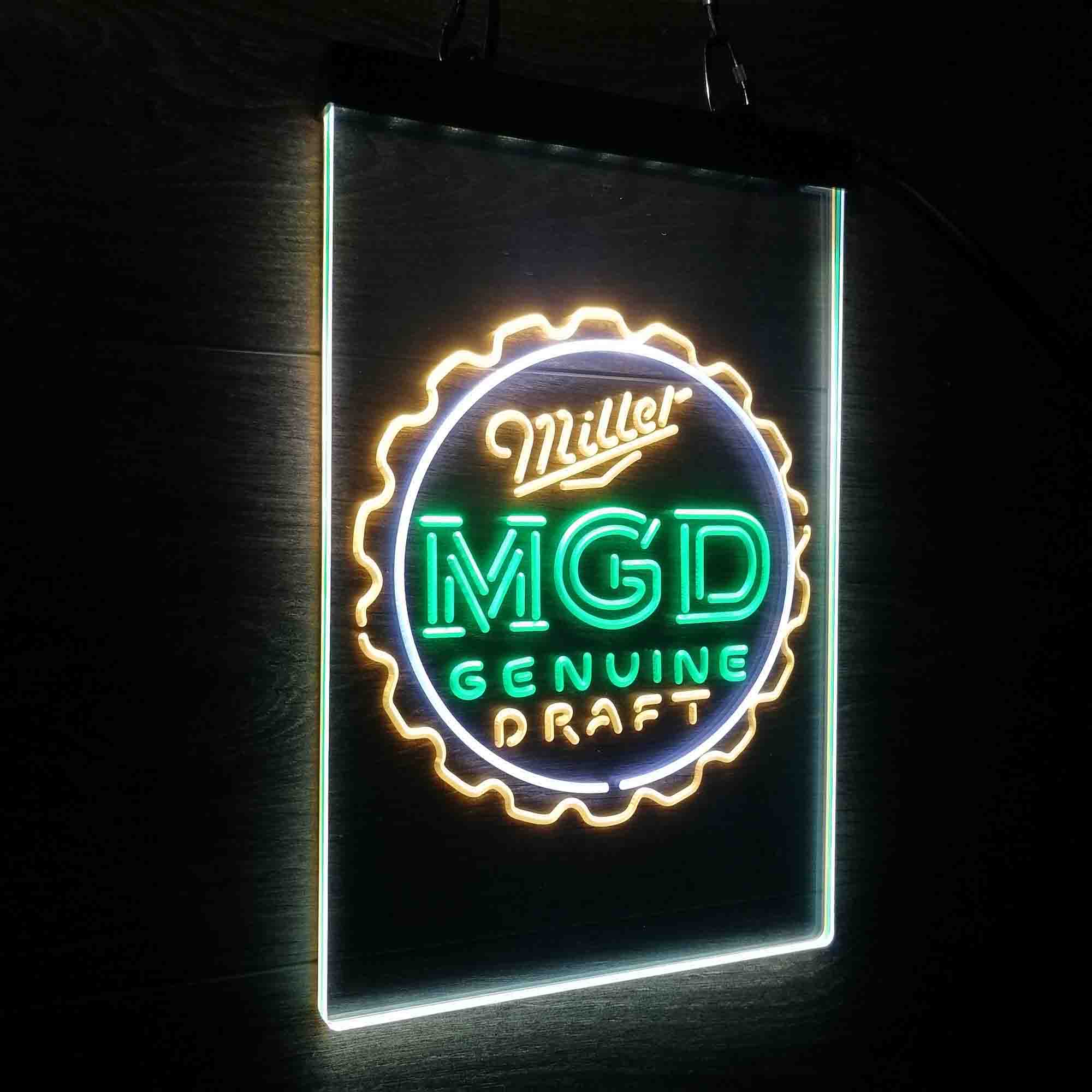 Miller Genuine Draft MGD Neon LED Sign 3 Colors