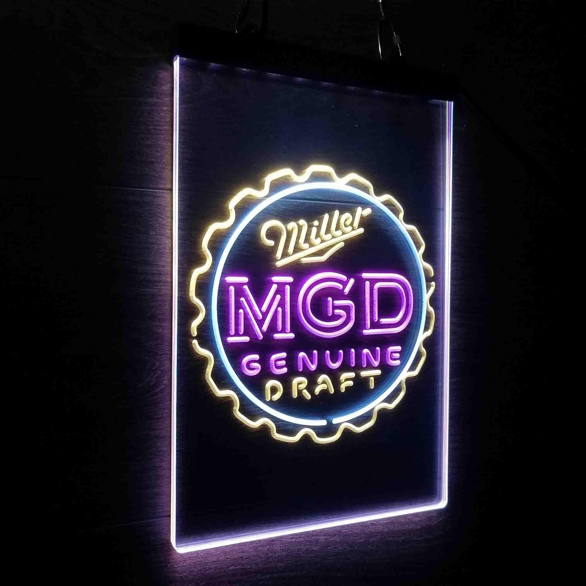 Miller Genuine Draft MGD Neon LED Sign 3 Colors