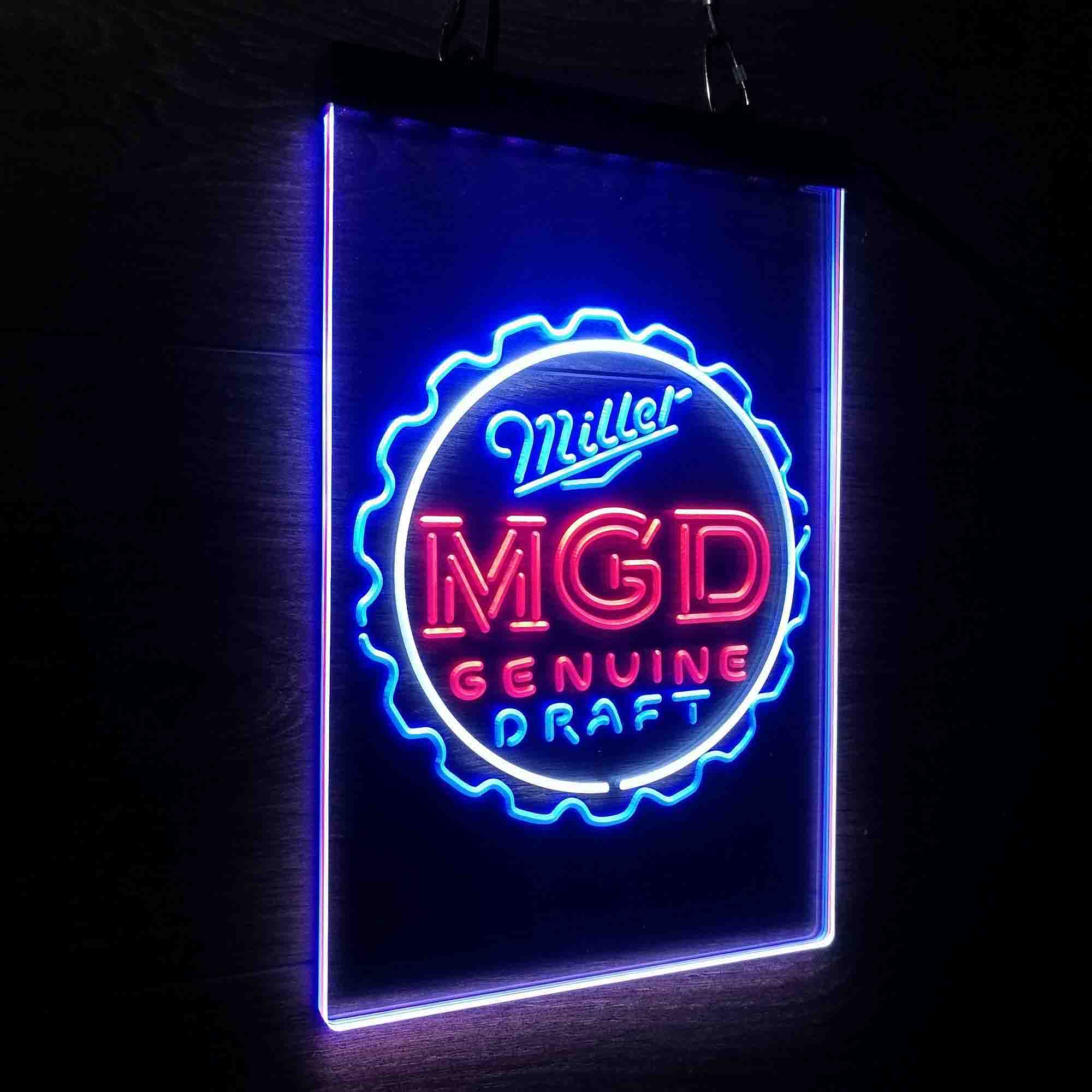 Miller Genuine Draft MGD Neon LED Sign 3 Colors