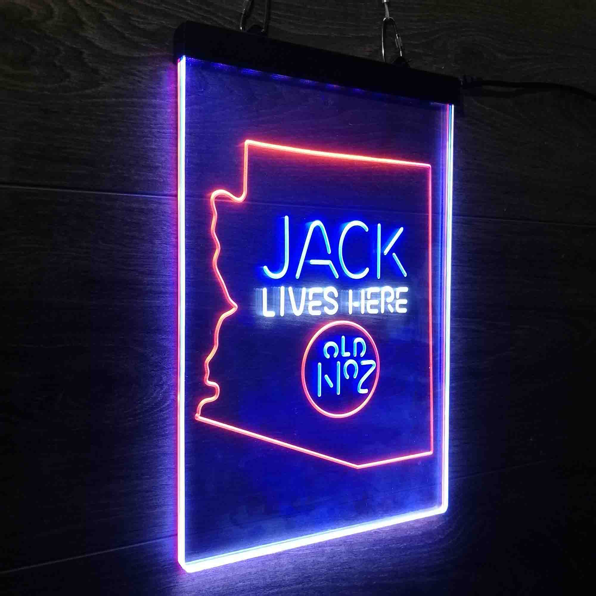 Arizona Jack Lives Here Neon LED Sign 3 Colors