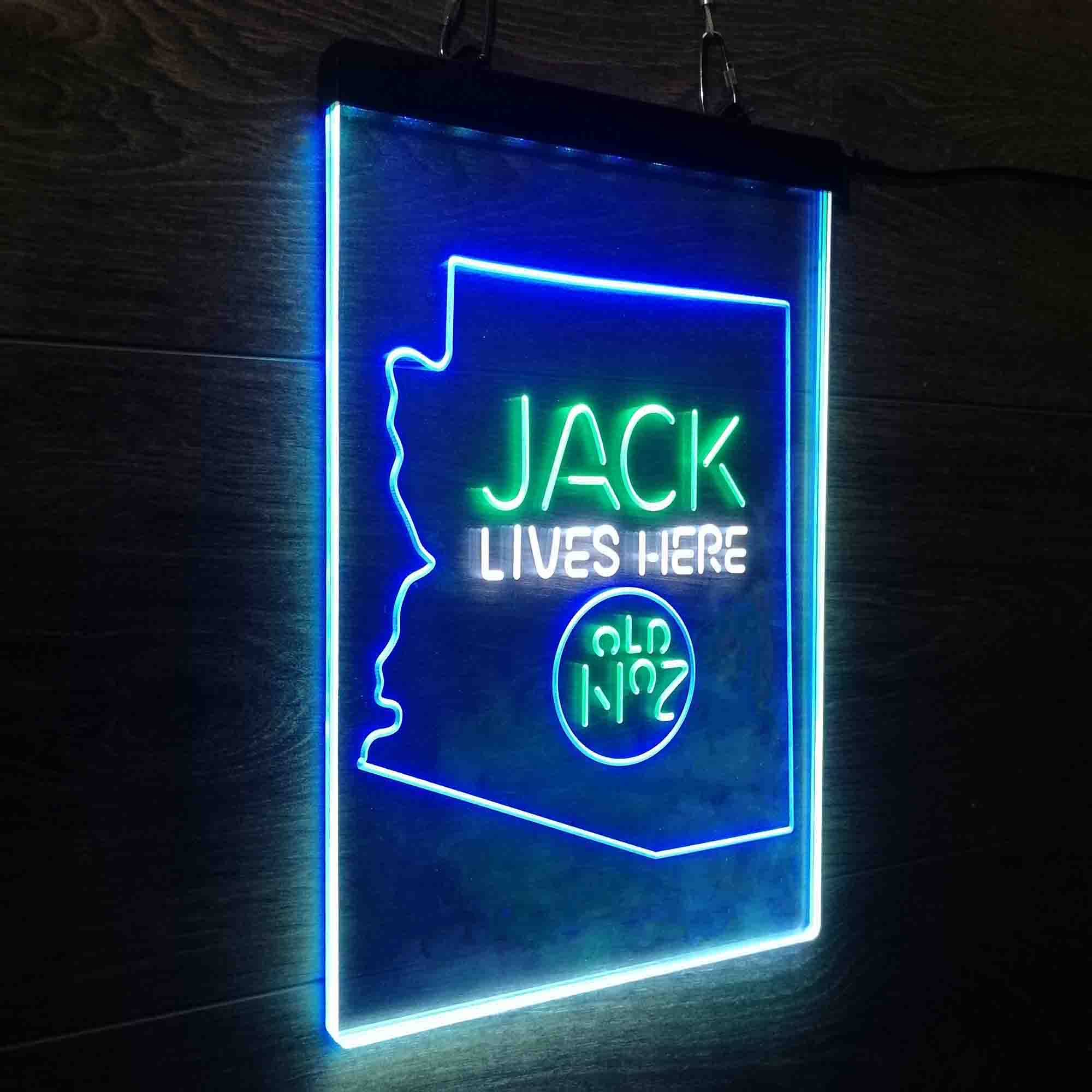 Arizona Jack Lives Here Neon LED Sign 3 Colors