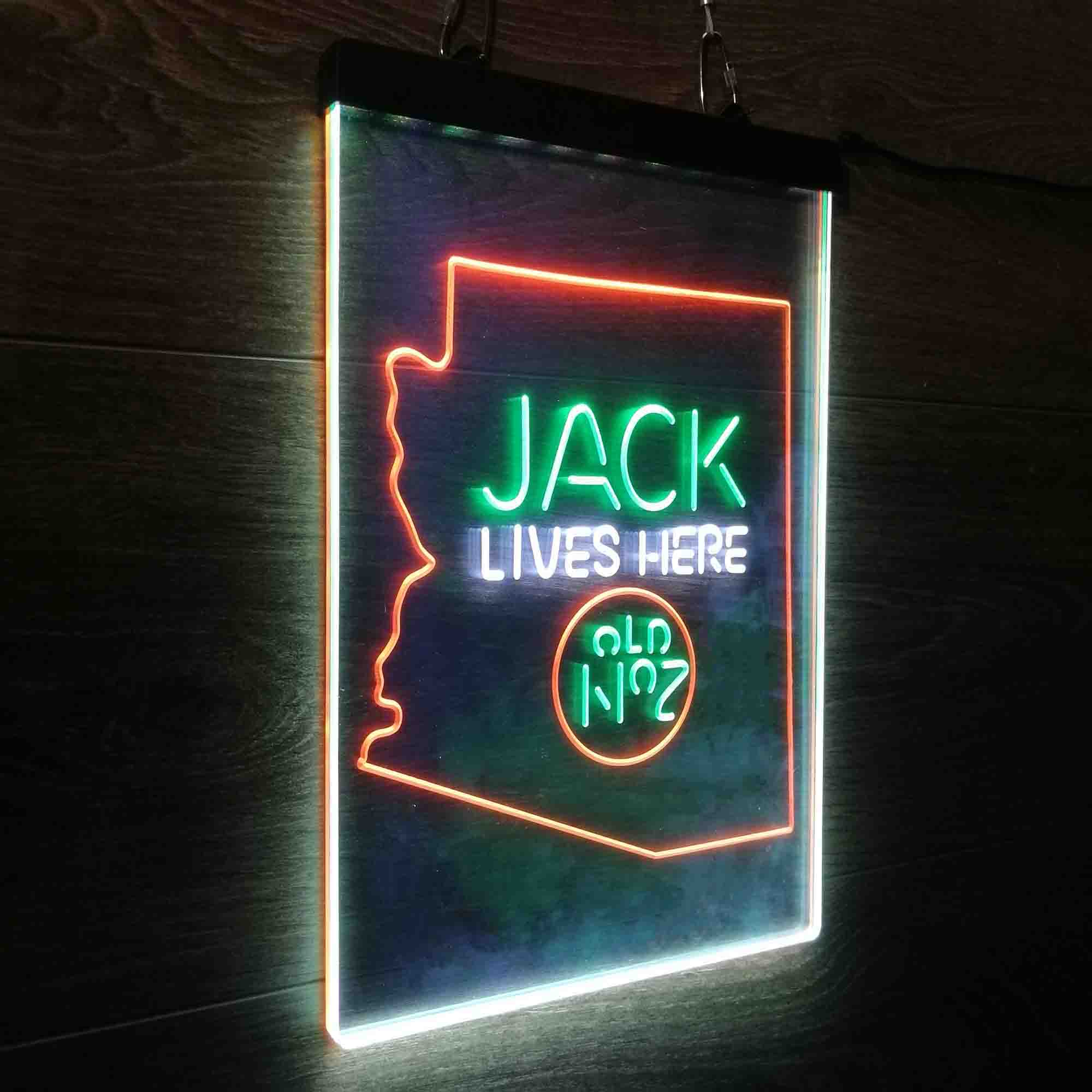 Arizona Jack Lives Here Neon LED Sign 3 Colors