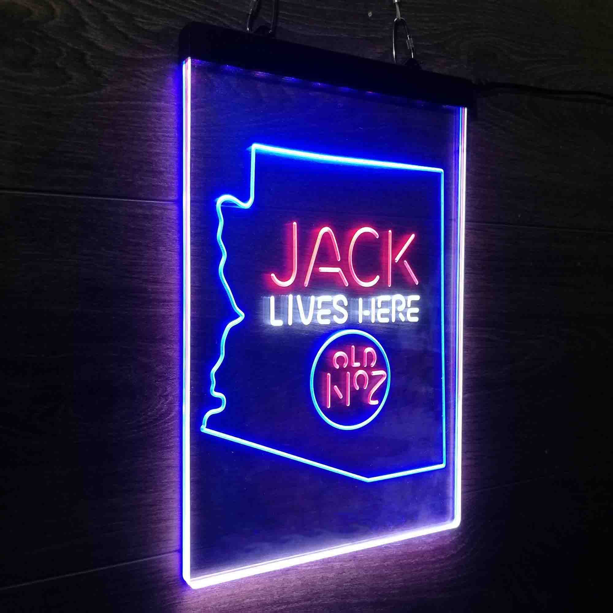 Arizona Jack Lives Here Neon LED Sign 3 Colors