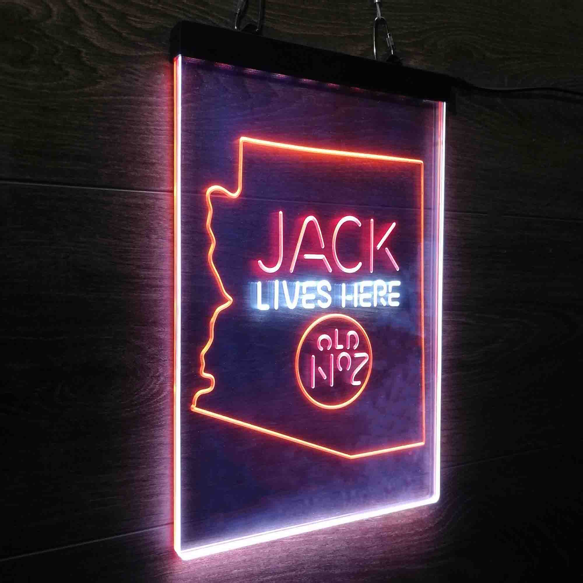 Arizona Jack Lives Here Neon LED Sign 3 Colors