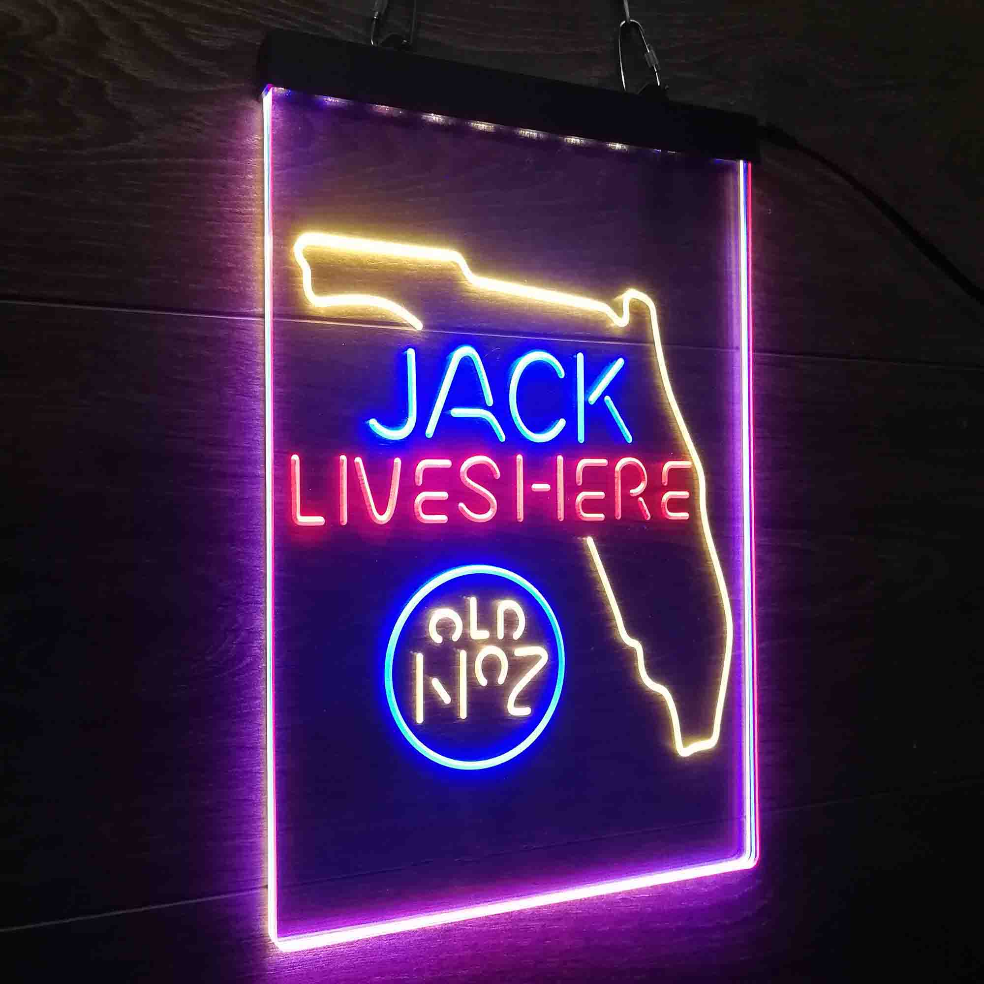 Florida Jack Lives Here Neon LED Sign 3 Colors