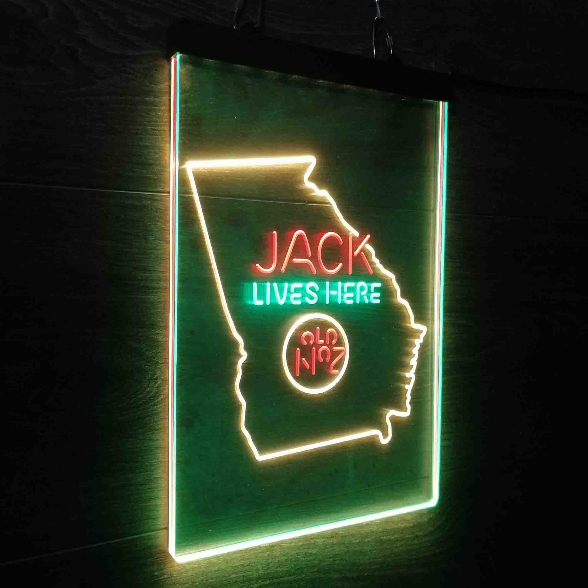 Georgia Jack Lives Here Neon LED Sign 3 Colors