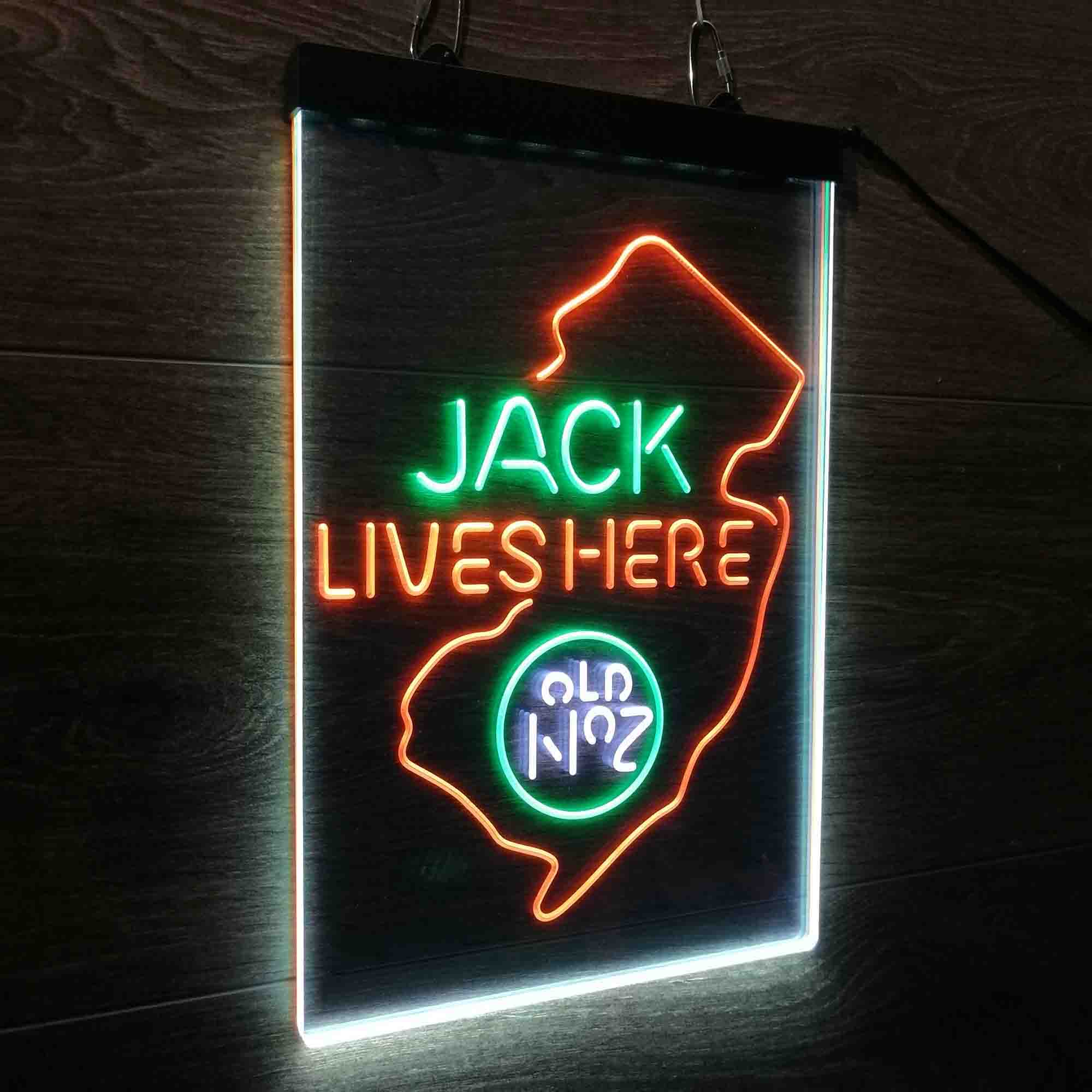 New Jersey Jack Lives Here Neon LED Sign 3 Colors
