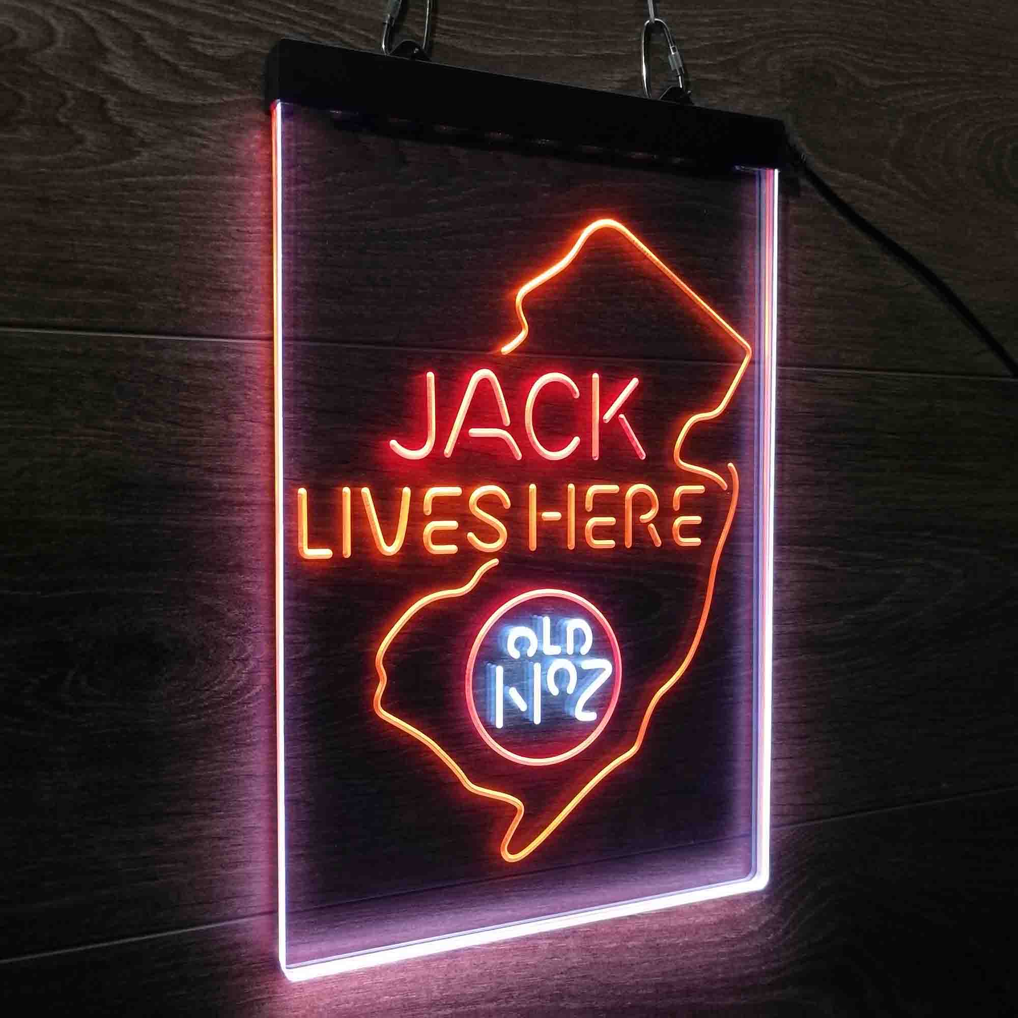 New Jersey Jack Lives Here Neon LED Sign 3 Colors