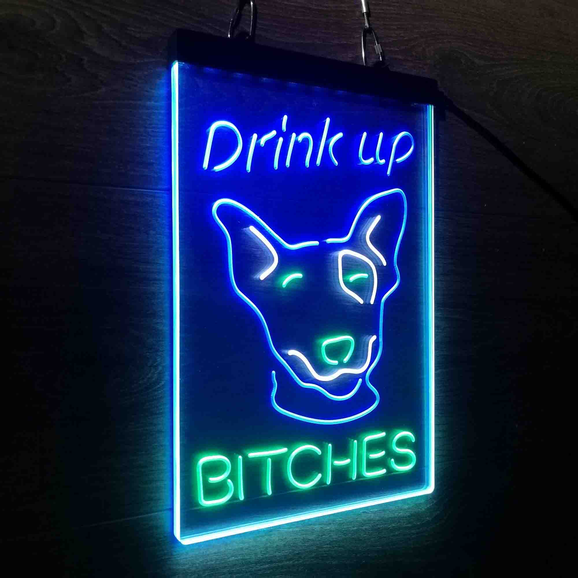 Bud Light Drink Up Mackenzie Neon LED Sign 3 Colors