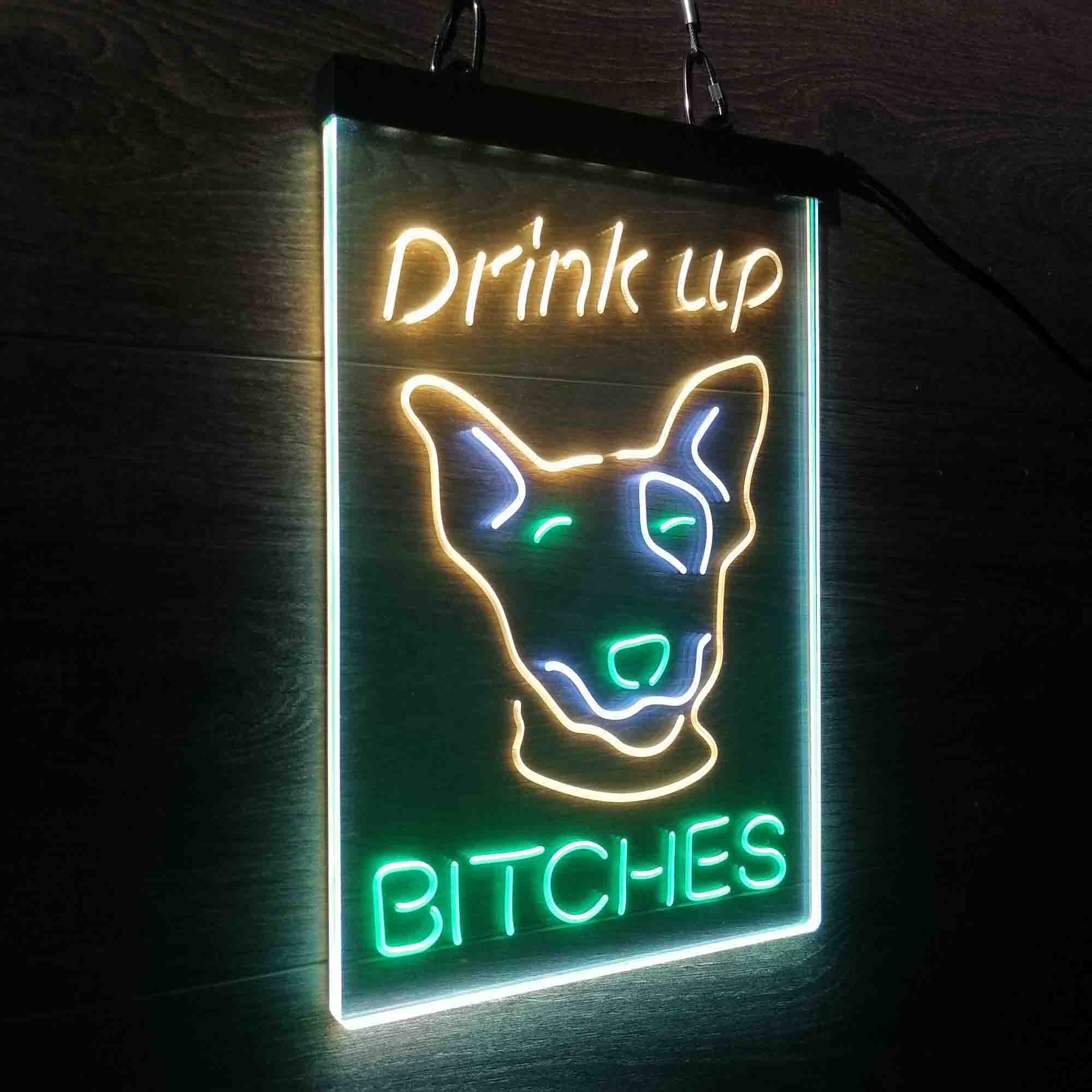 Bud Light Drink Up Mackenzie Neon LED Sign 3 Colors