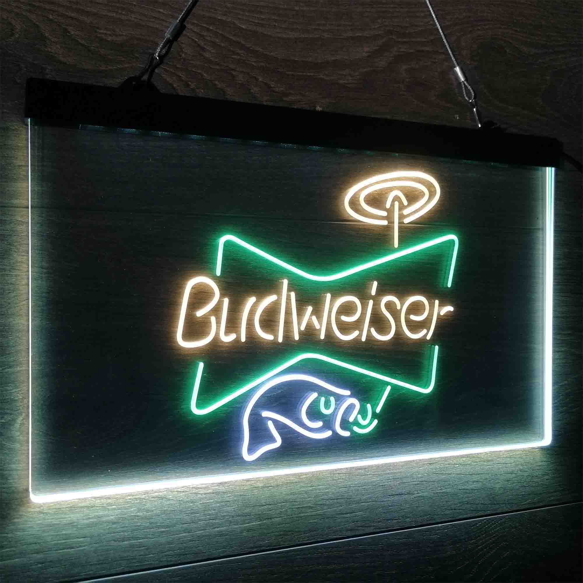 Budweiser Fish Neon LED Sign 3 Colors
