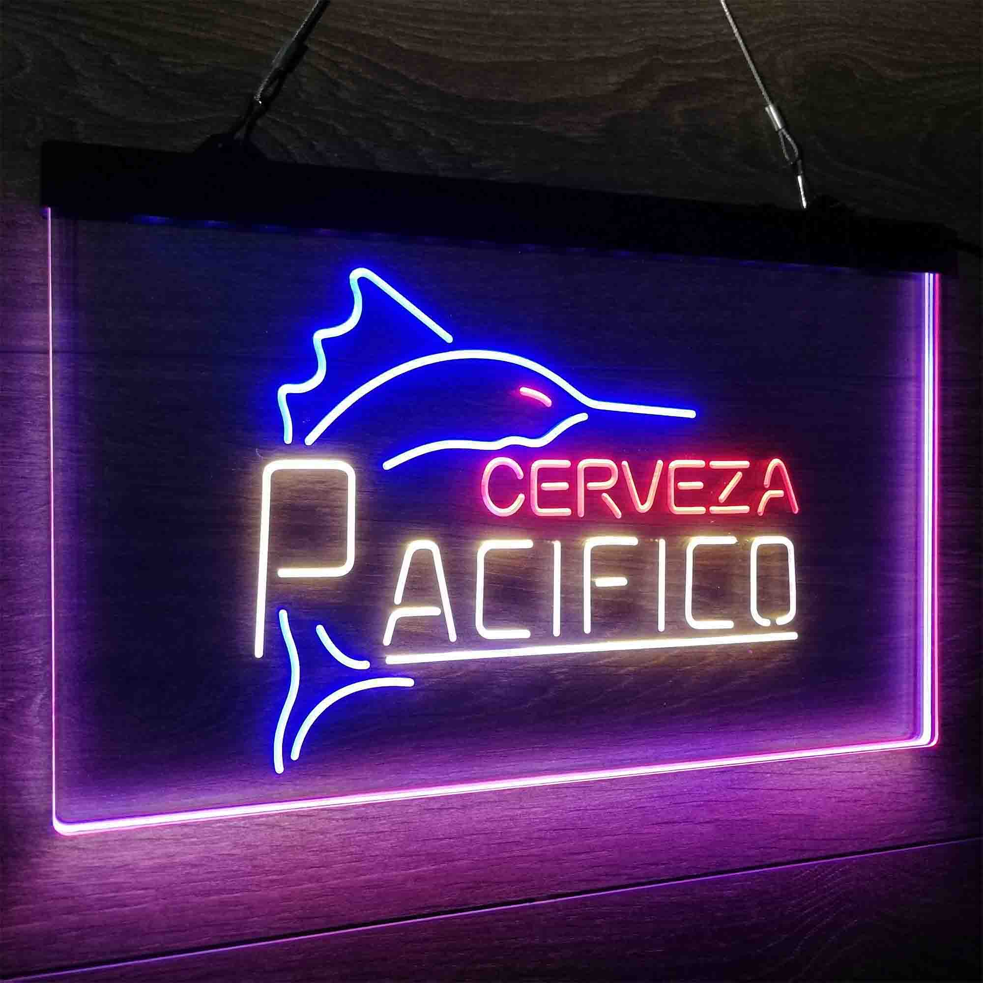 Cerveza Pacifico Large Marlin Neon LED Sign 3 Colors