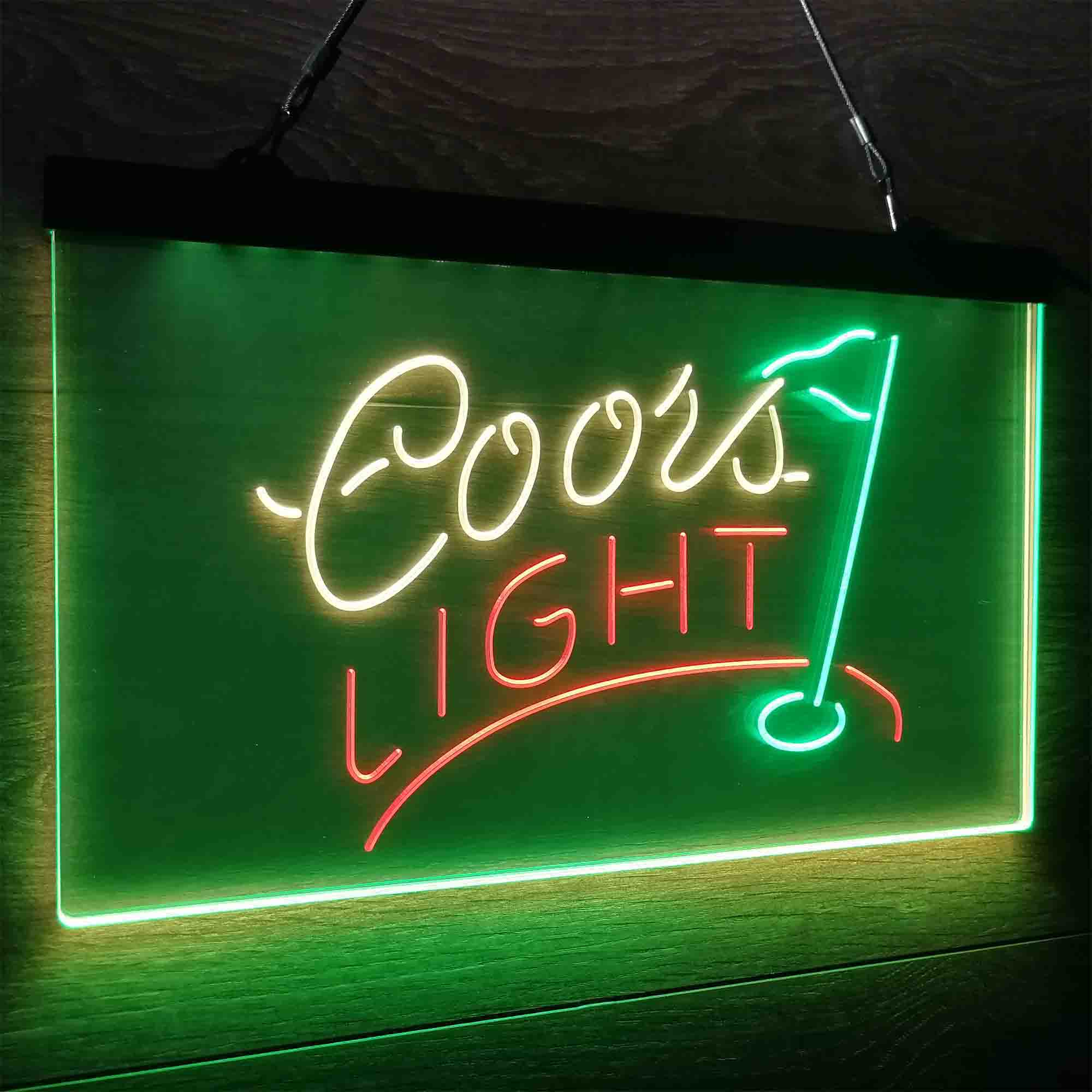 Coors Light Golf Neon LED Sign 3 Colors