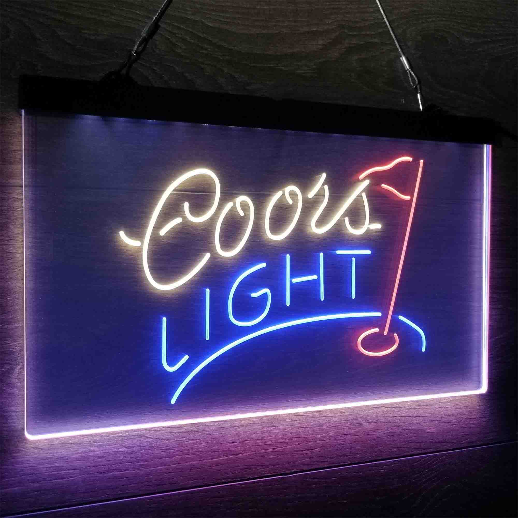 Coors Light Golf Neon LED Sign 3 Colors