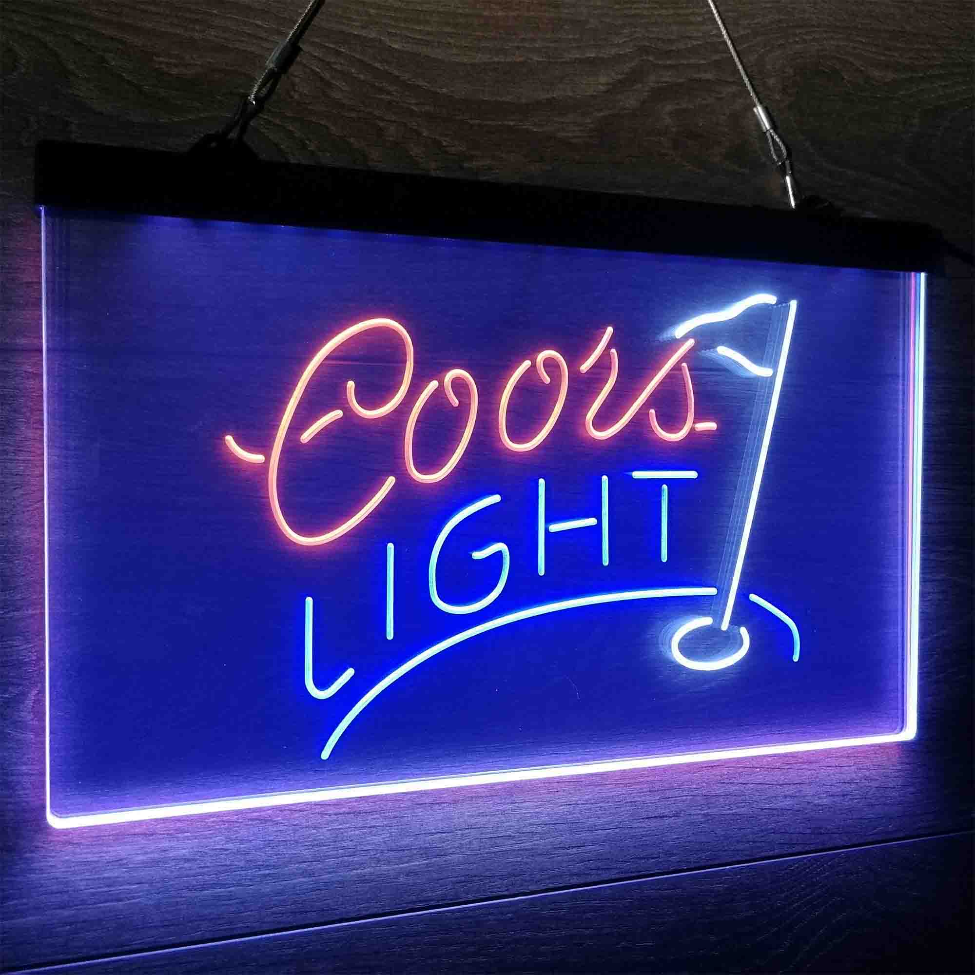 Coors Light Golf Neon LED Sign 3 Colors