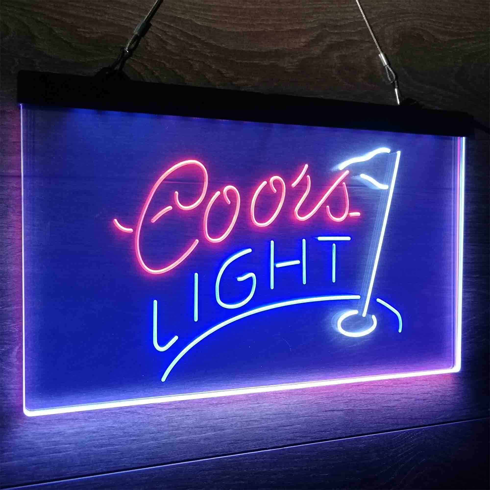 Coors Light Golf Neon LED Sign 3 Colors