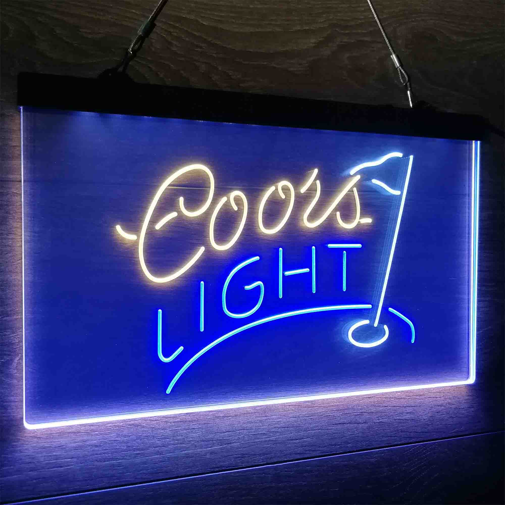 Coors Light Golf Neon LED Sign 3 Colors